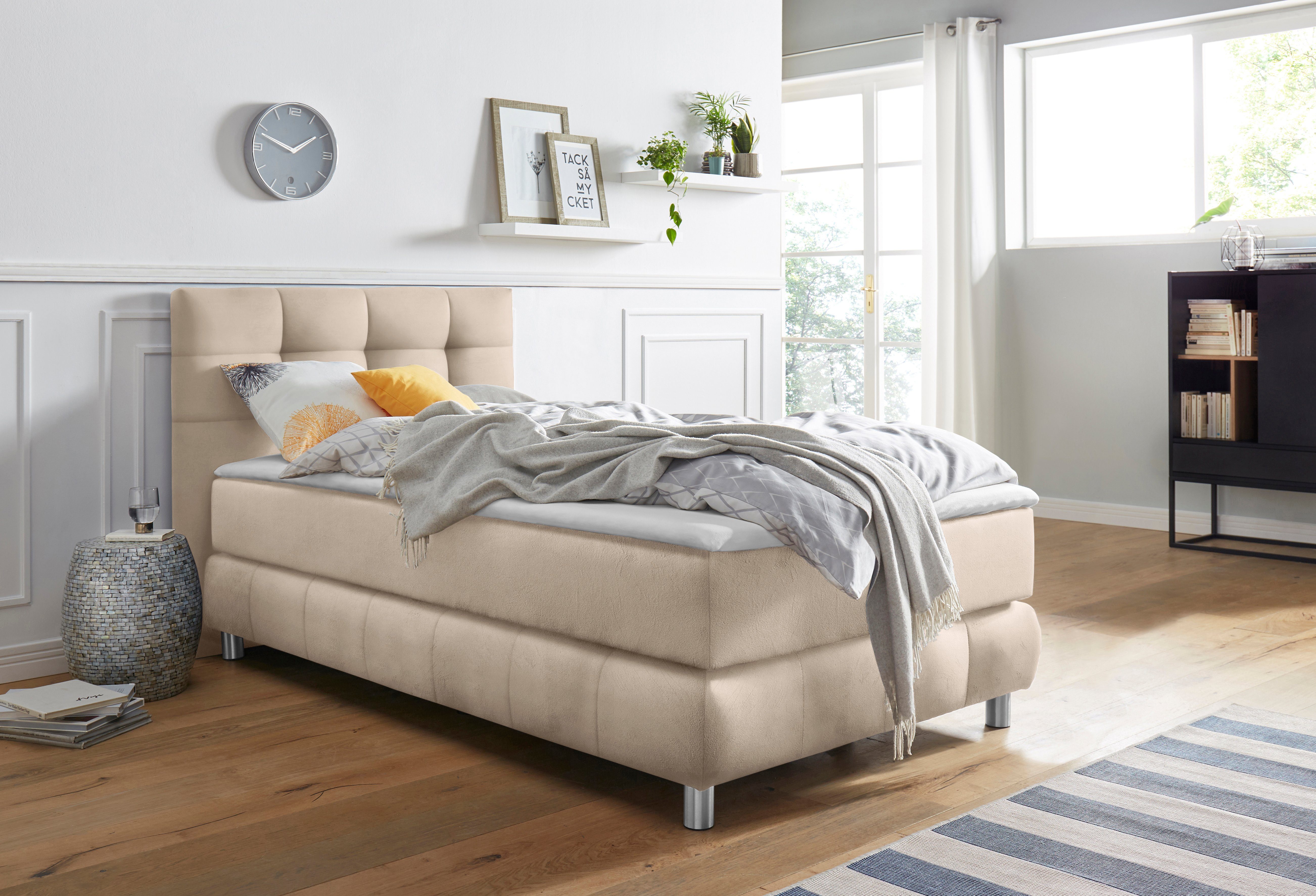 Home affaire Boxspringbett Salo, incl. Topper, 6 Breiten, 2 Härtegrade, TFK auch in Härtegrad 4