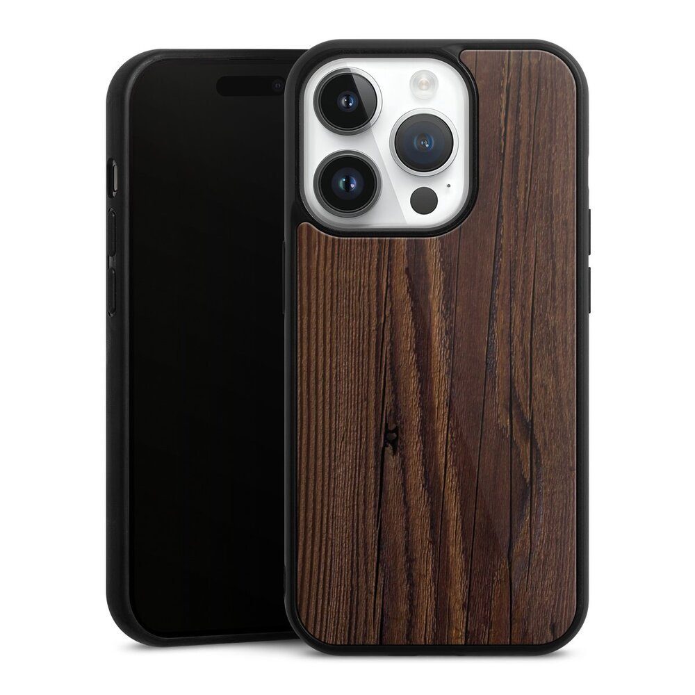 DeinDesign Handyhülle Holzoptik Holz Nussbaum Maserung Holzlook, Apple  iPhone 15 Pro Gallery Case Glas Hülle