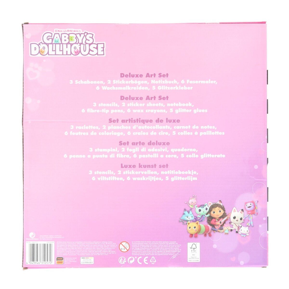 Gabby's Dollhouse Kreativset Gabby's Dollhouse Malset Farbset 23-tlg.Kreativpaket
