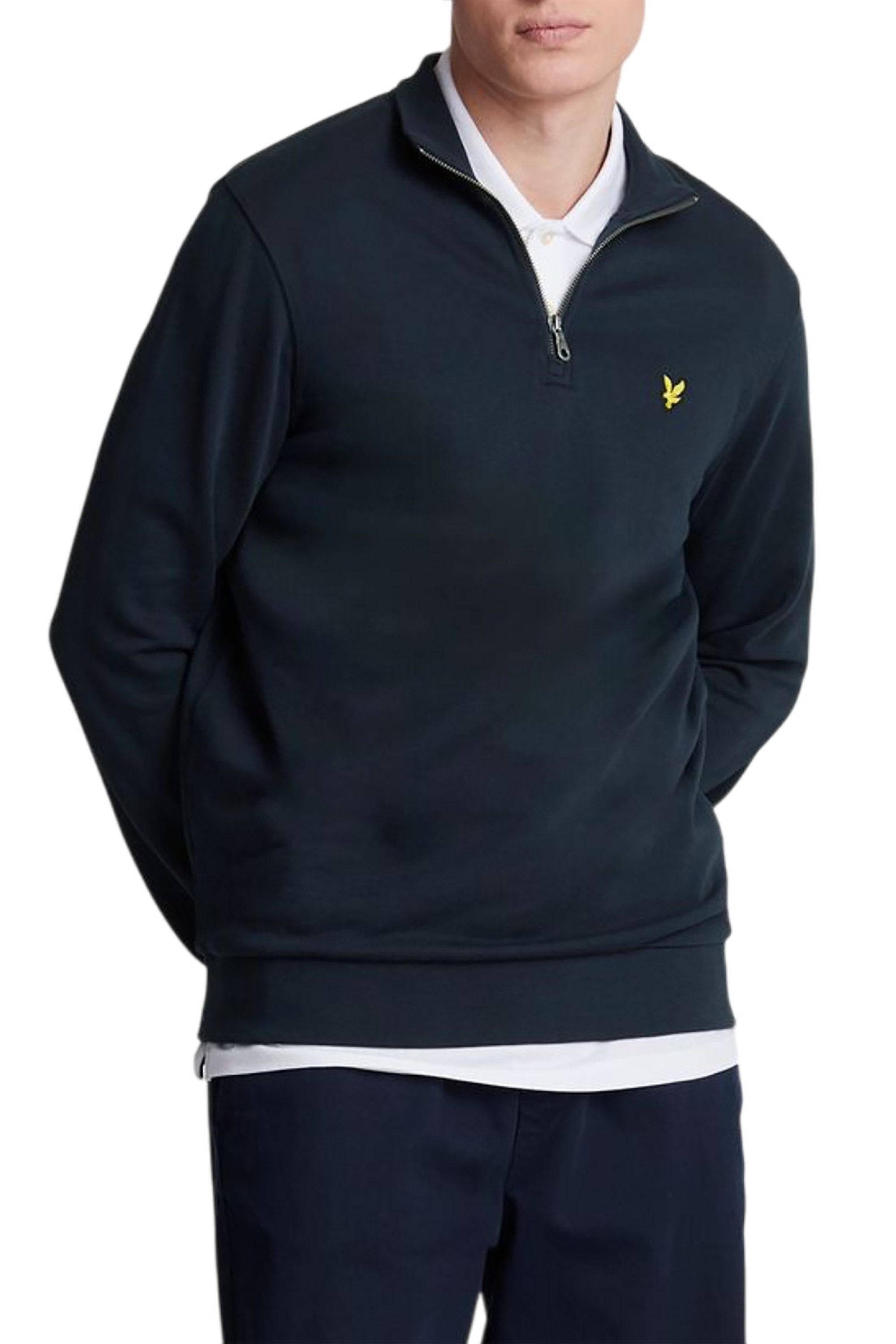 Sweatshirt Herren, 100% Baumwolle, 1/4 Zip