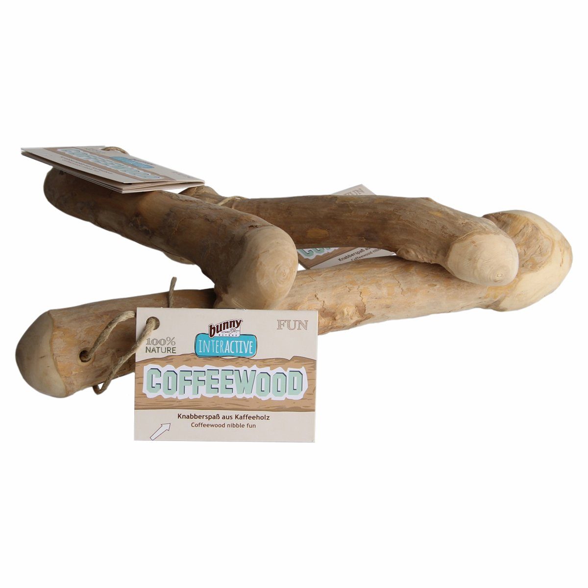 Kauspielzeug bunnyInteractive Coffeewood Knabberspaß aus Kaffeeholz