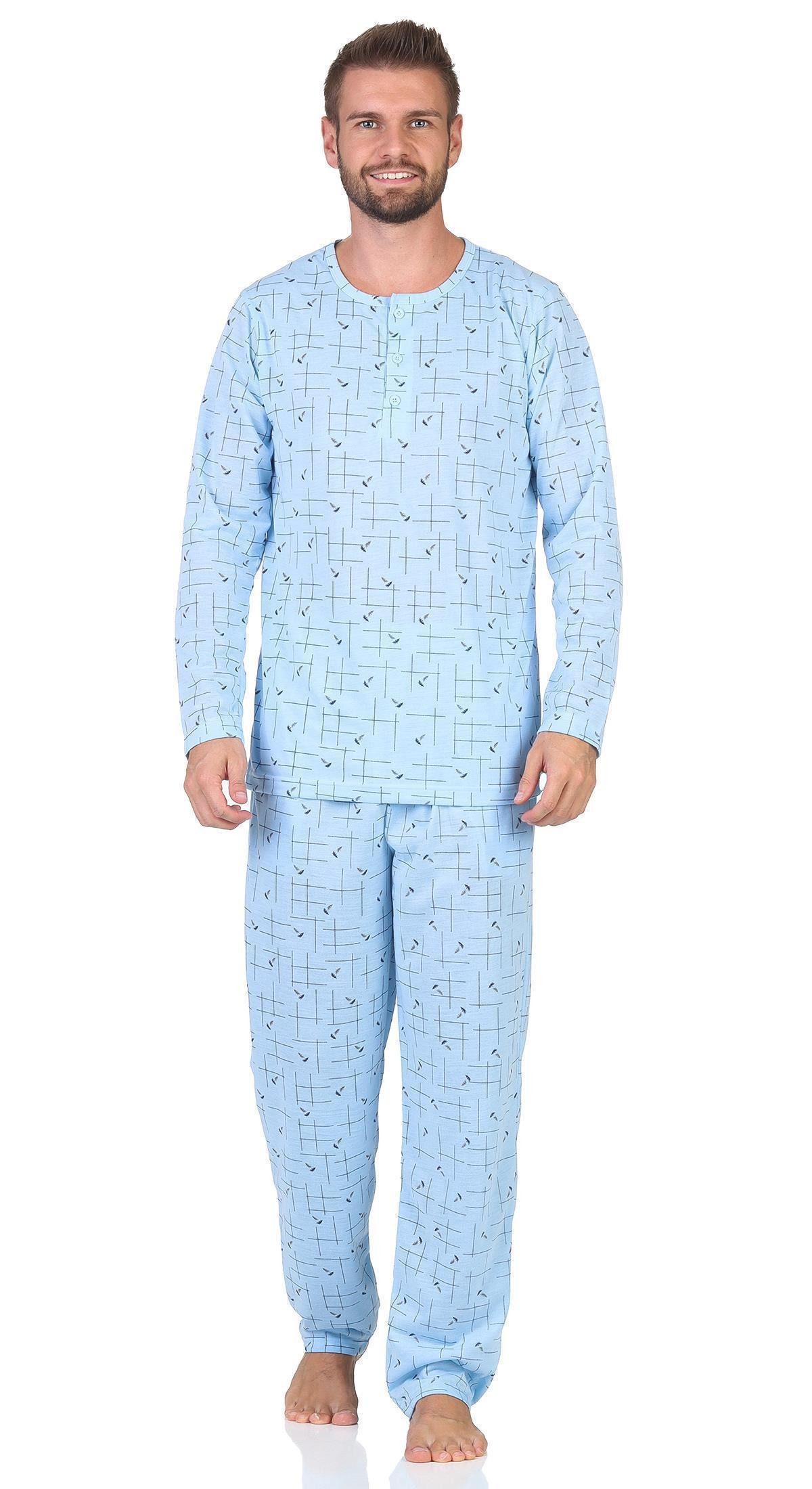 EloModa Pyjama Herren Pyjama Schlafanzug einem günstig online kaufen