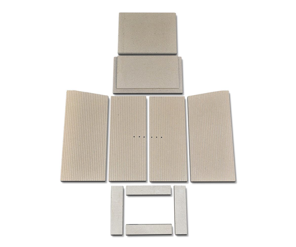 kaminXpert Feuerraumplatten für Oranier Artix Kaminofen Ersatzteil Feuerraumauskleidung