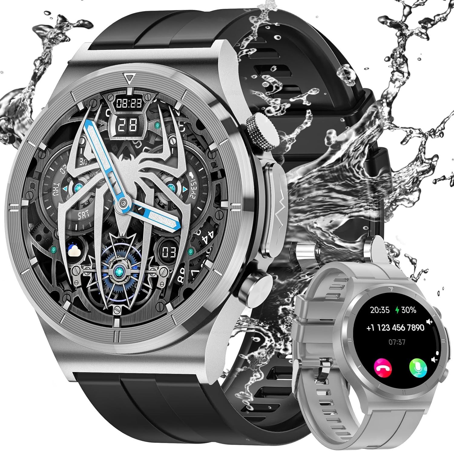 Herren's mit Telefonfunktion Smartwatch