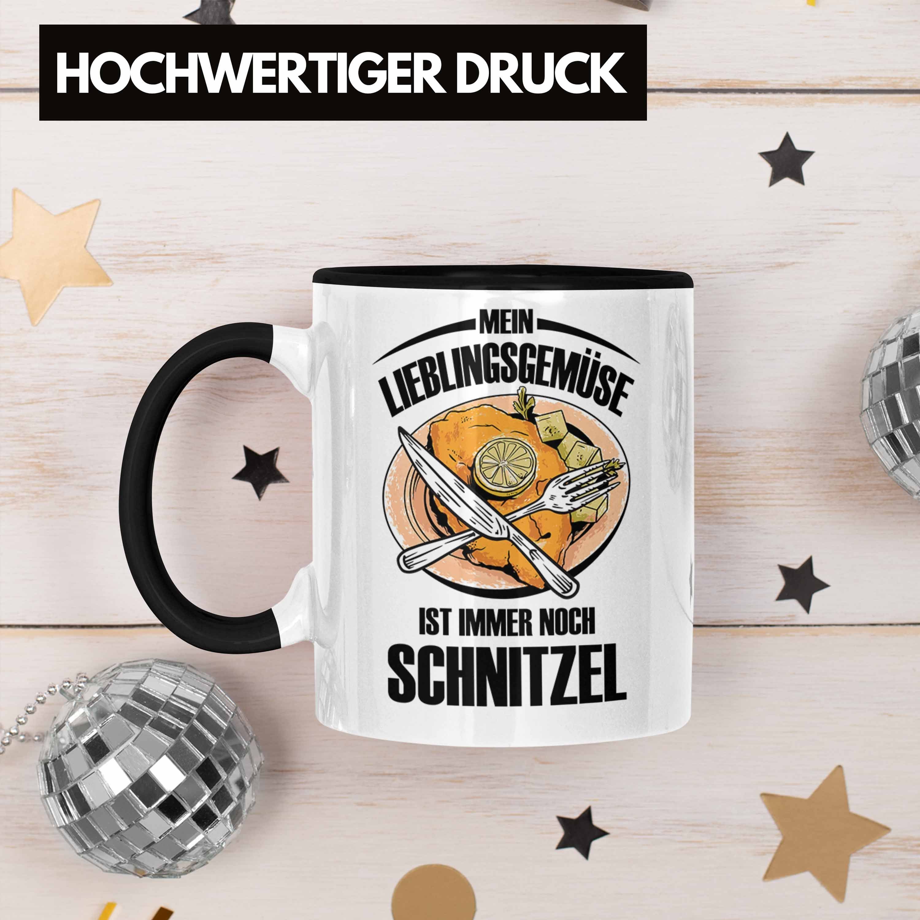 Mein Trendation für Schwarz Lieblingsgemüse Schnitzel-Liebhaber Schnitzel-Tasse Tasse Geschenk