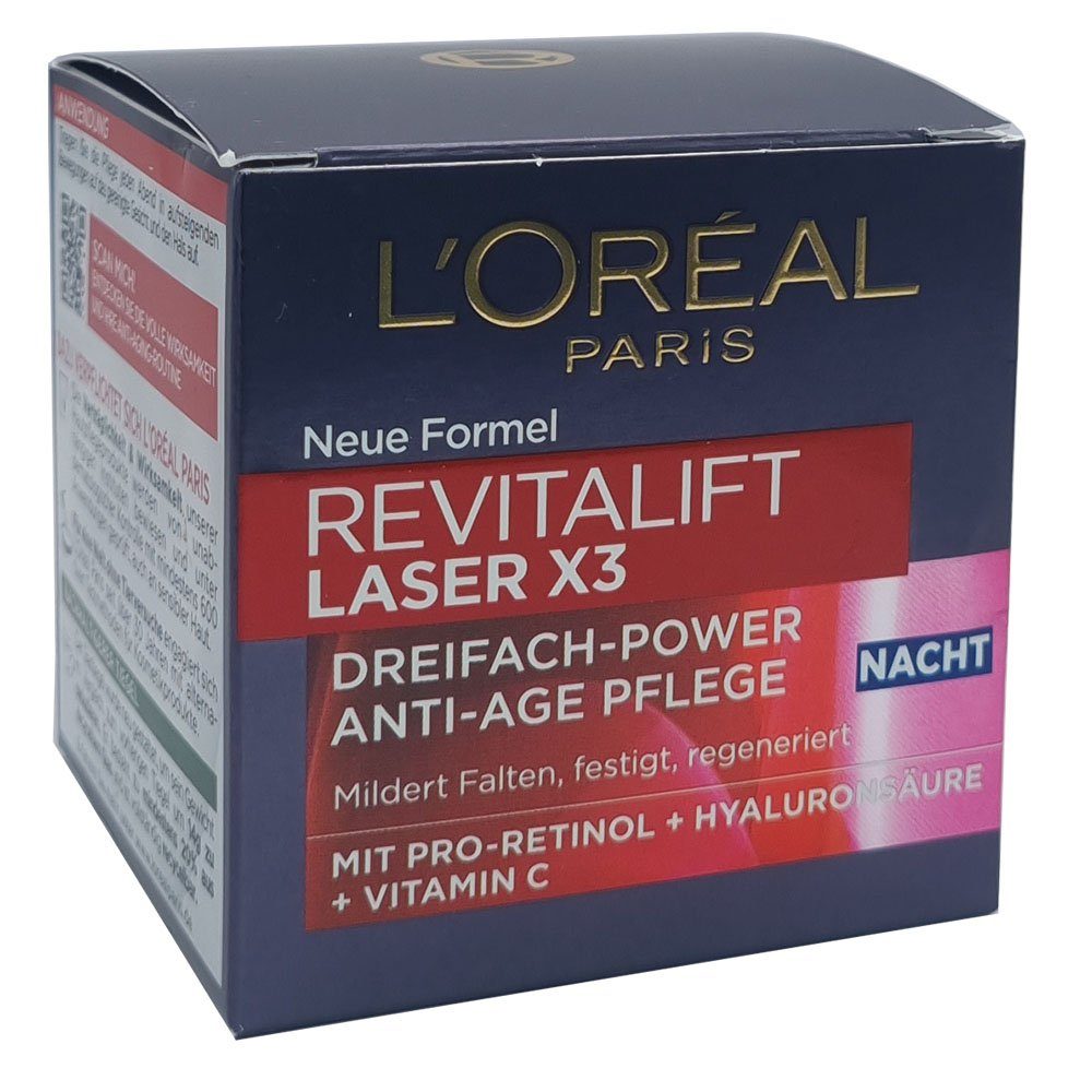 Anti PARIS Nachtcreme Age 50ml Laser Anti-Aging-Creme X3 L'ORÉAL Revitalift