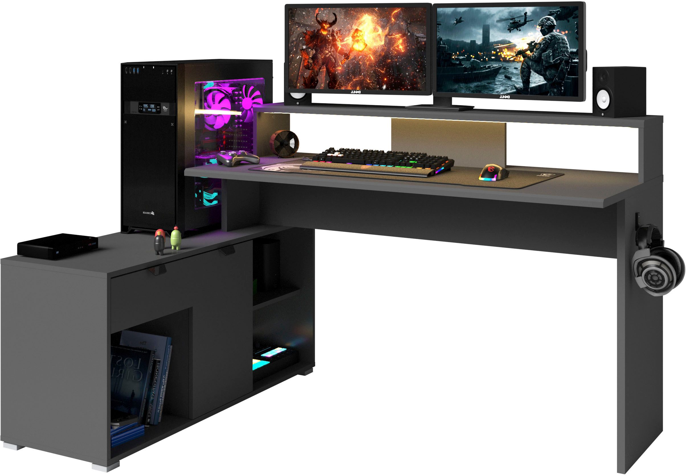 Parisot Gamingtisch Work 11 (Set, 2-St., Ecklösung möglich)