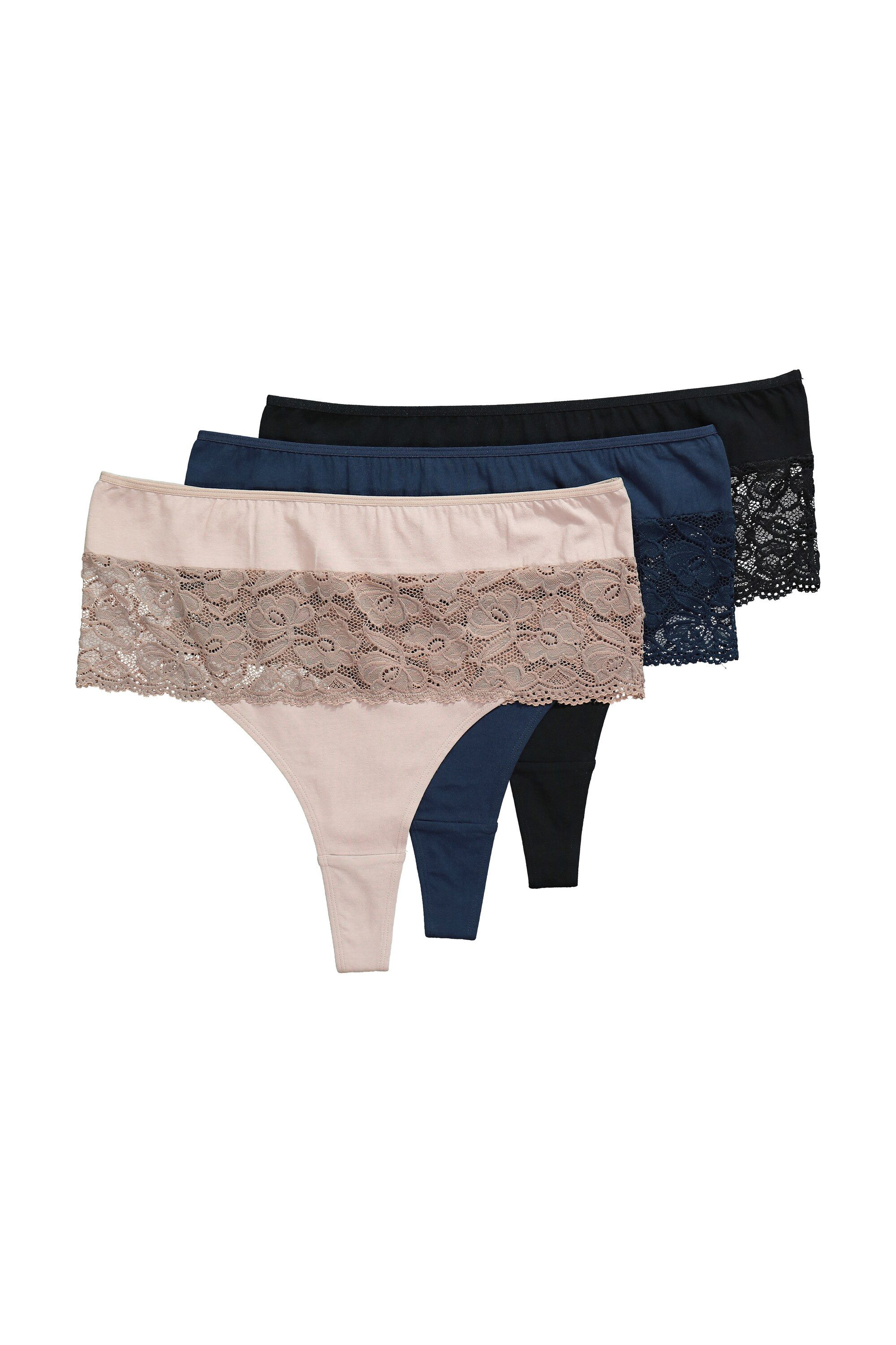 Slip Strings 3er-Pack Spitzeneinsatz