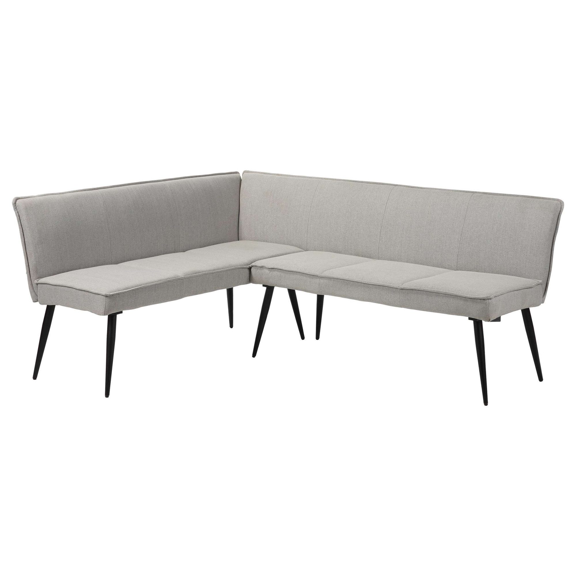 OTTO home Essbank Ianna, schwarze Metallbeine, pflegeleichtem Webstoff Bezug, Breite 193 cm
