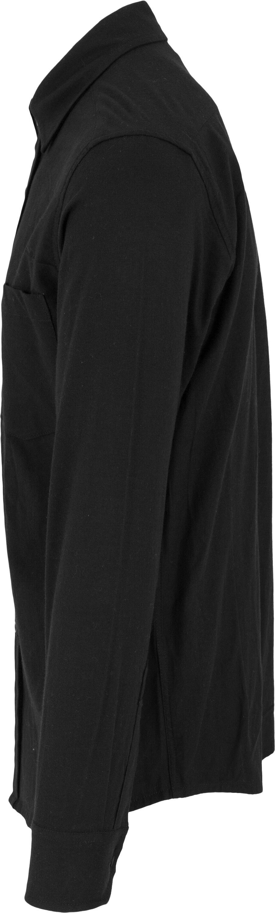 (1-tlg) Langarmshirt URBAN CLASSICS Checked Shirt black/black Flanell