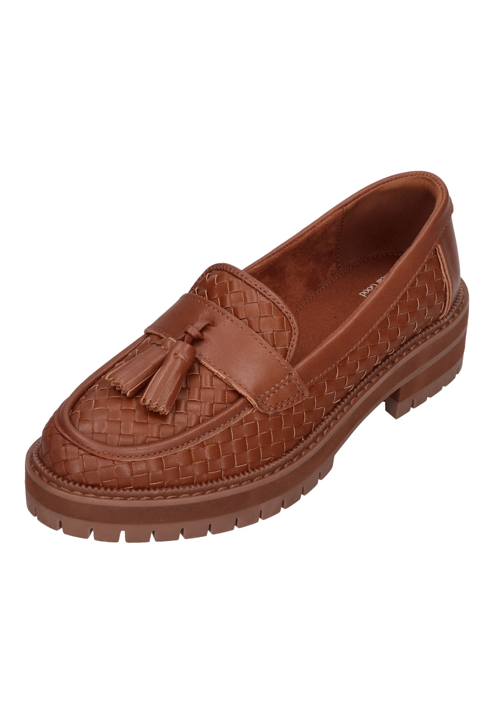 TOMS CARA WOVEN Schnürschuh Amber Brown