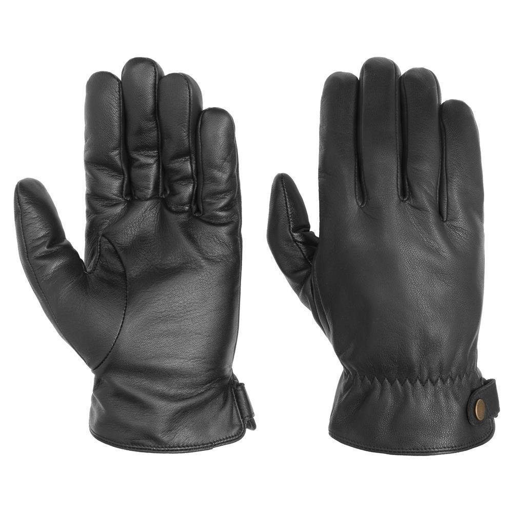 Stetson Lederhandschuhe Stetson Conductive Schwarz Gloves Leather