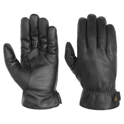 Stetson Lederhandschuhe Stetson Conductive Leather Gloves Schwarz