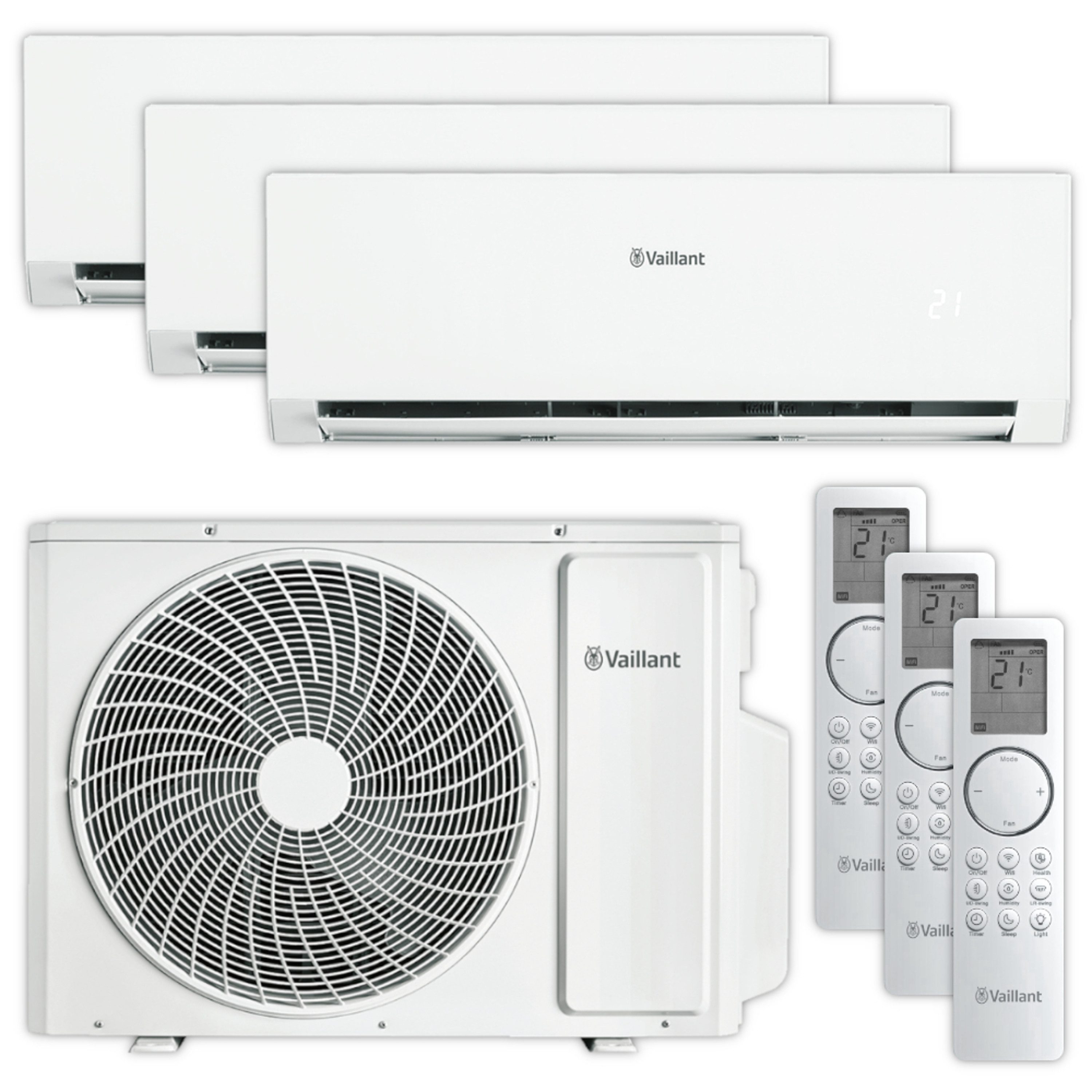 Vaillant Klimagerät VAIM1-080A4NO + VAIP1-025WNI + VAIP1-025WNI + VAIP1-035WNI