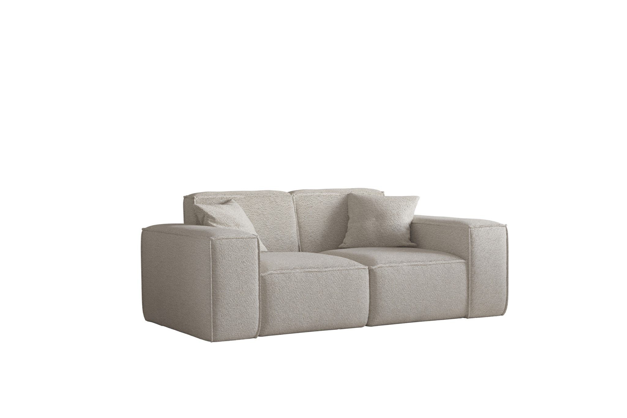 Fun Möbel Sofa Sofa Designersofa CELES PREMIUM 2-Sitzer in Stoff, inkl. 2 Z günstig online kaufen