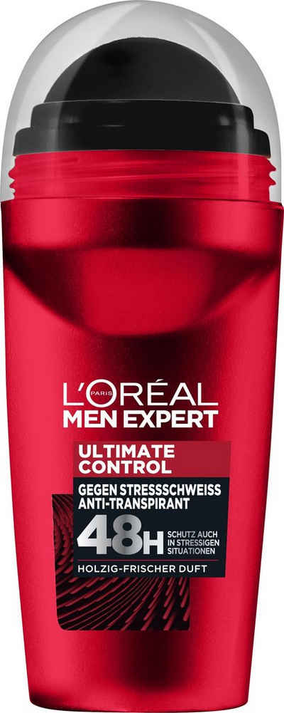 L'ORÉAL PARIS MEN EXPERT Deo-Roller Ultimate Control, schützt gegen verschiedene Schweiß-Arten