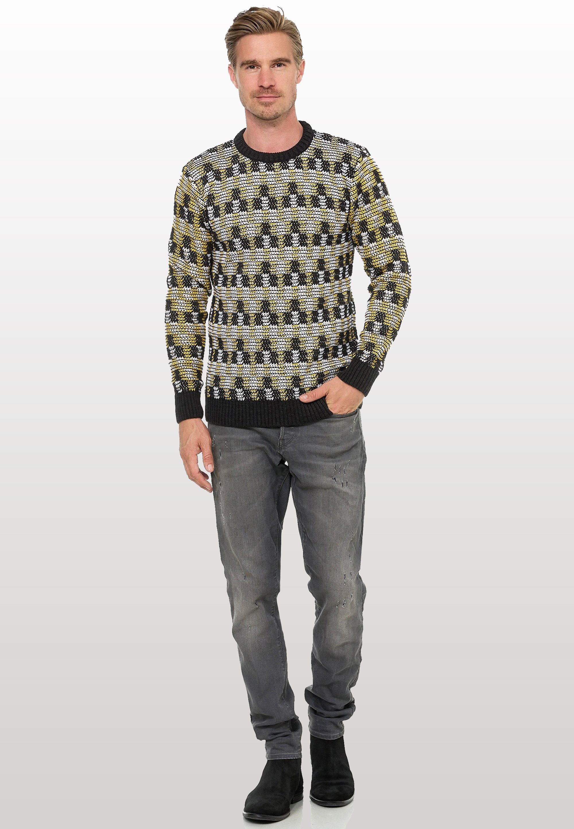 Rusty Neal Strickpullover mit schöner Musterung