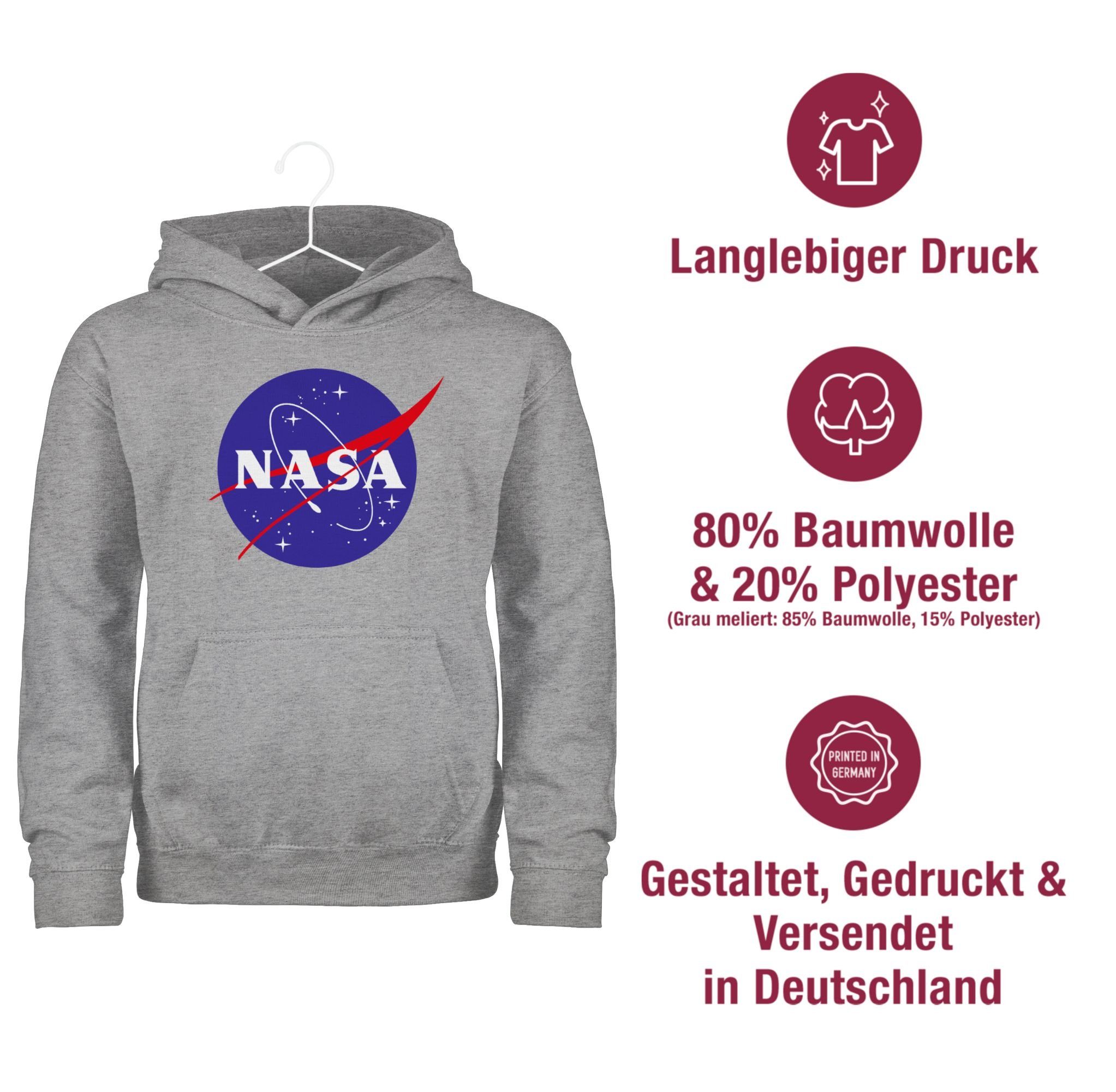Shirtracer Hoodie Nasa Meatball Logo I NASA Raumfahrt Kinderkleidung und Co