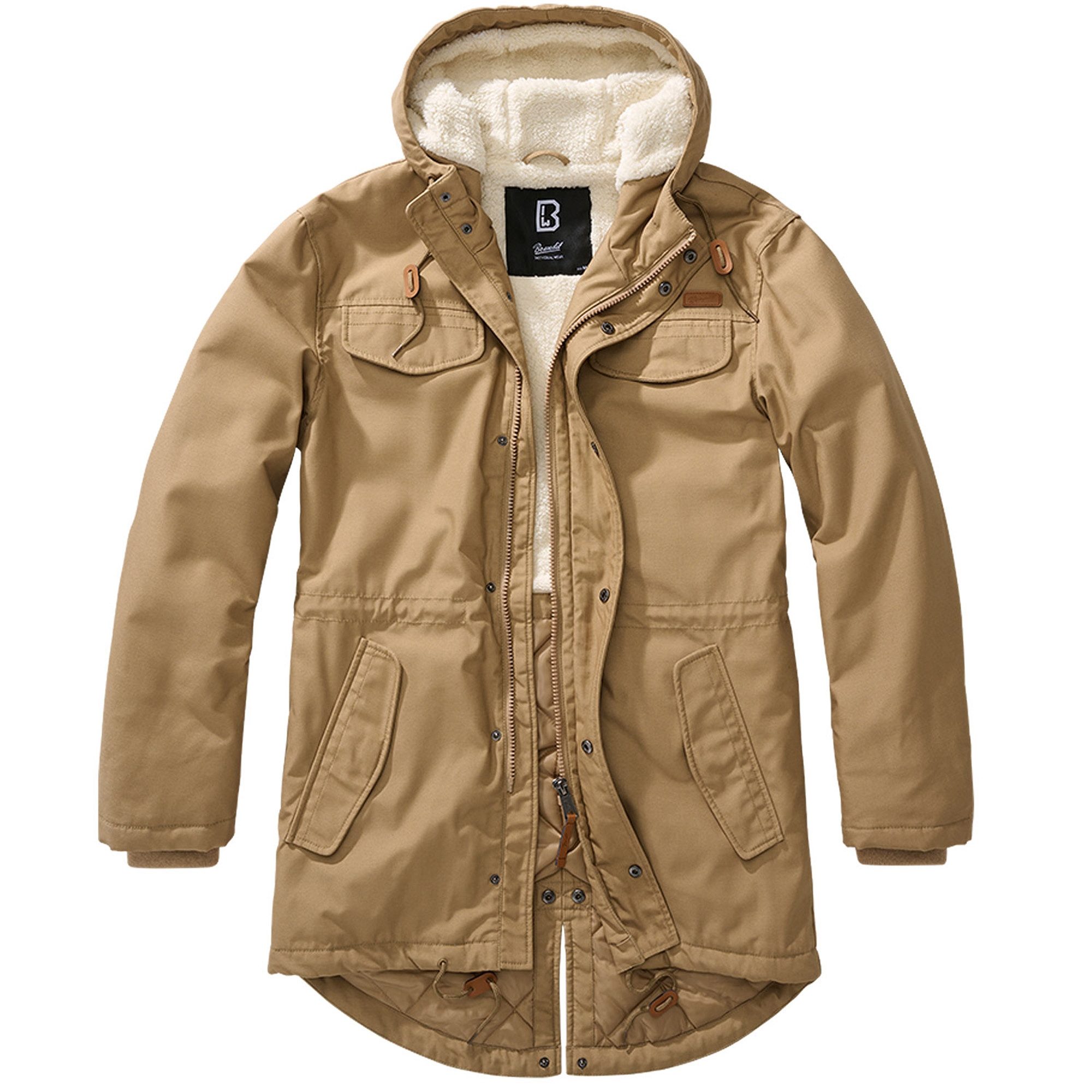 Brandit Parka Bandit Herren Winter Jacke Bundeswehr Parka Armee Mantel Tedd günstig online kaufen