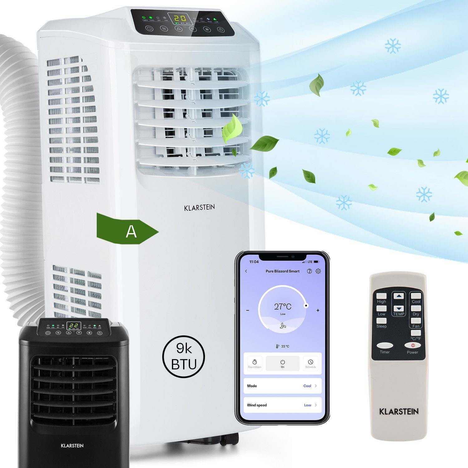 Klarstein Klimagerät Pure Blizzard Smart, Klimagerät mobil klimaanlage Air  Conditioner Kühlgerät Luftkühler