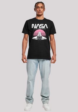 F4NT4STIC T-Shirt NASA Space Shuttle Sunset Herren,Premium Merch,Regular-Fit,Basic,Bedruckt