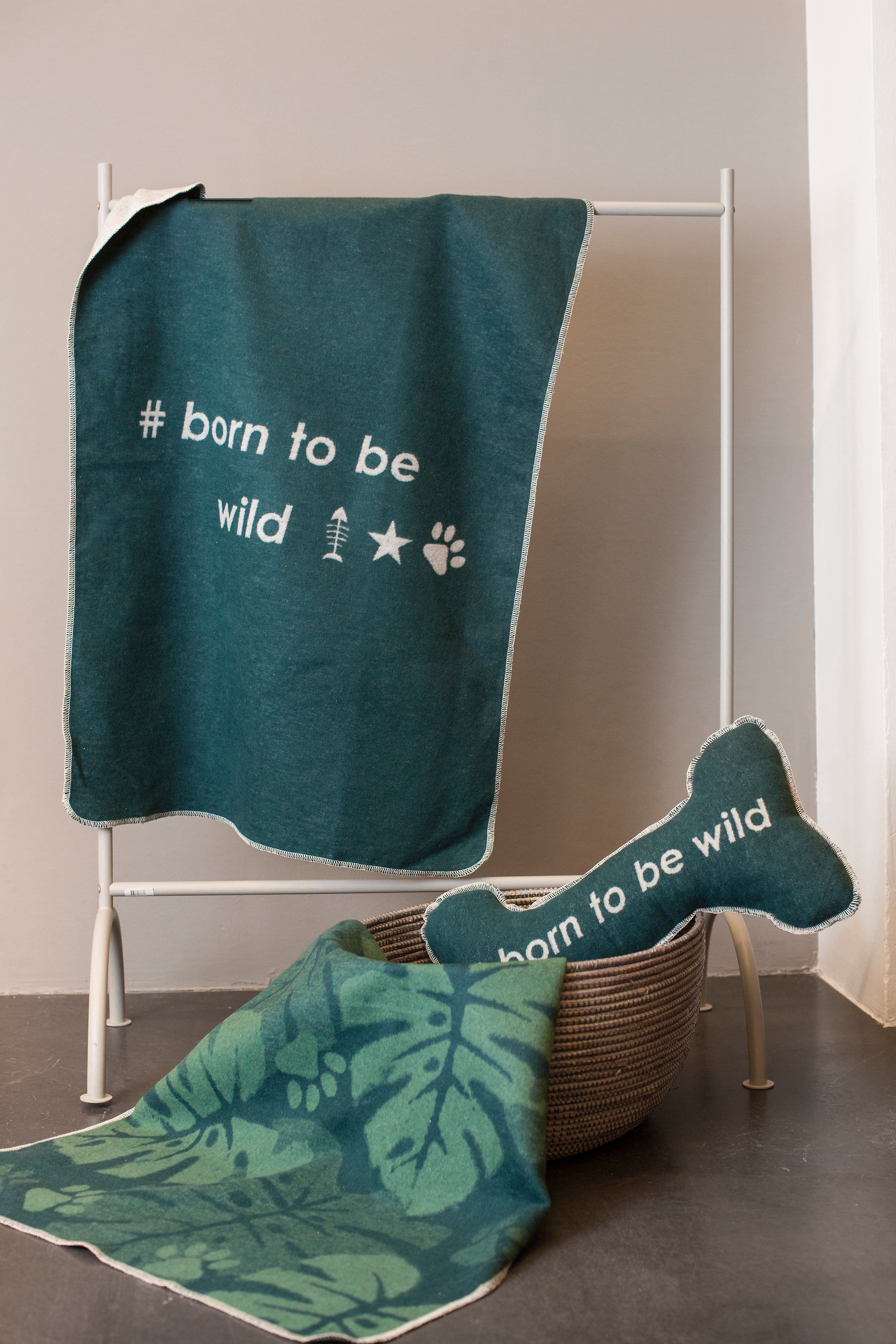 DAVID FUSSENEGGER Tierdecke Hundedecke 'Dschungel' 70 x 90 cm Grün