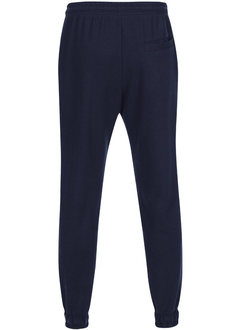 Taschen TRIGEMA Jogginghose mit Trigema Jerseyhose aufgesetzten navy