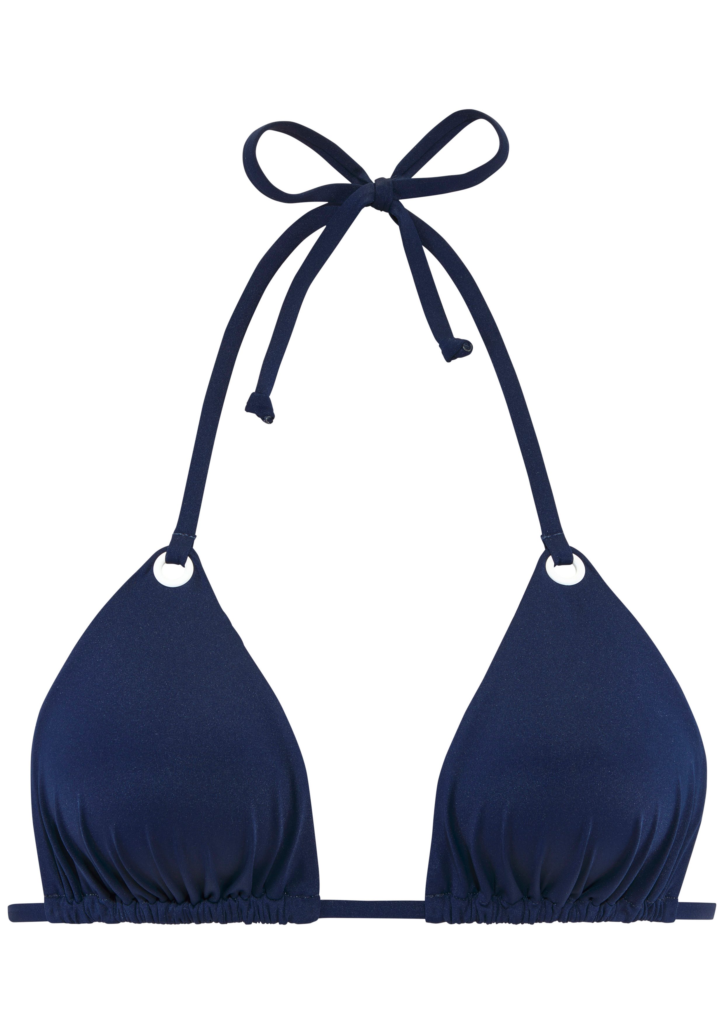s.Oliver Triangel-Bikini-Top Beverly, mit kontrastfarbigen Zierringen