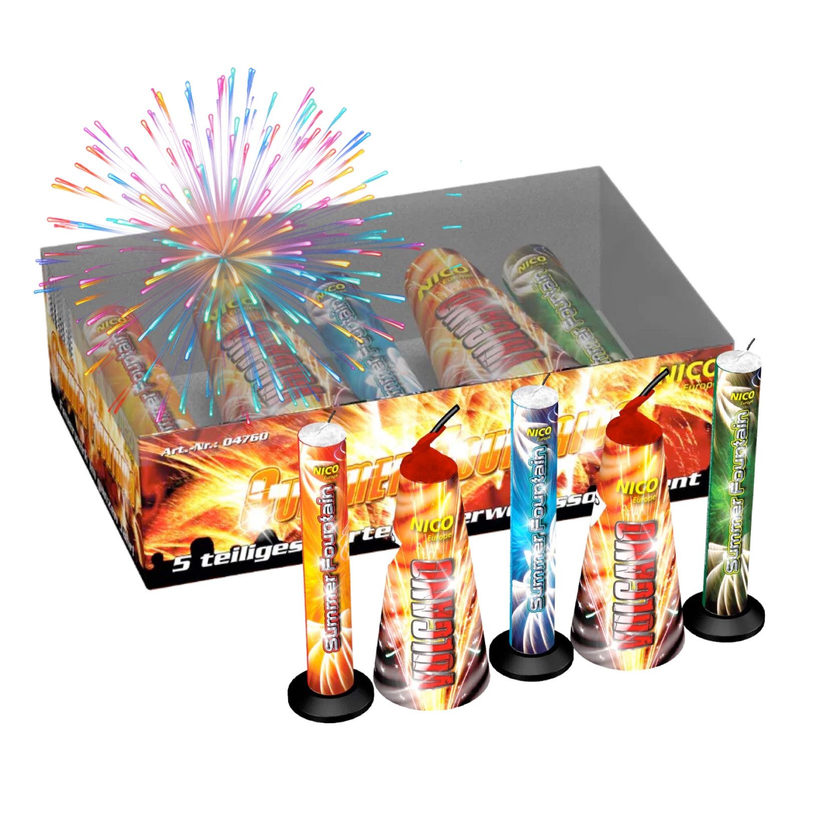 PYROHELD Geburtstagskerze Summer Fountains 5er-Set Feuerwerk günstig online kaufen