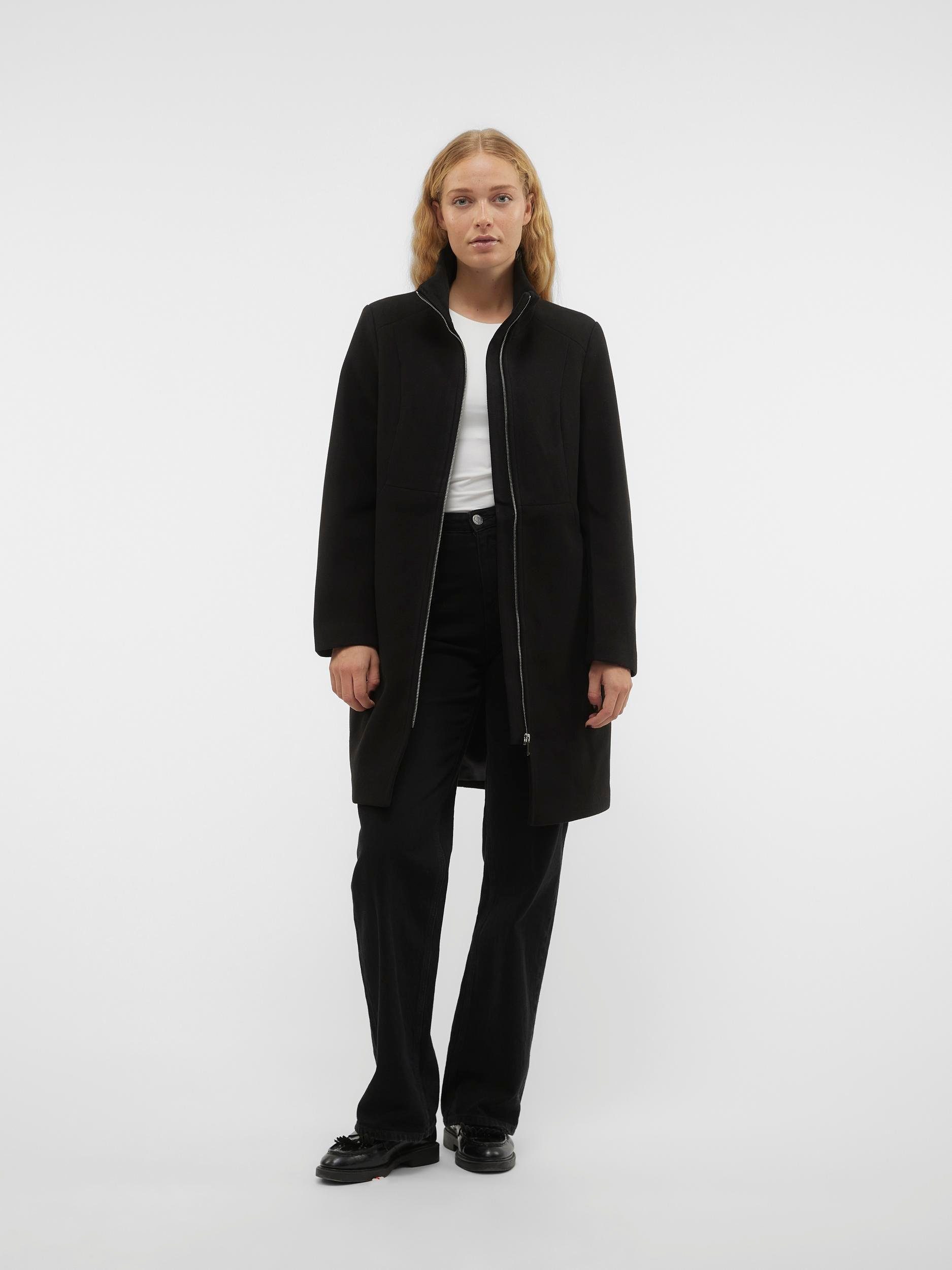 Vero Moda Kurzmantel VMPOPZIPPER BOOS Black COAT