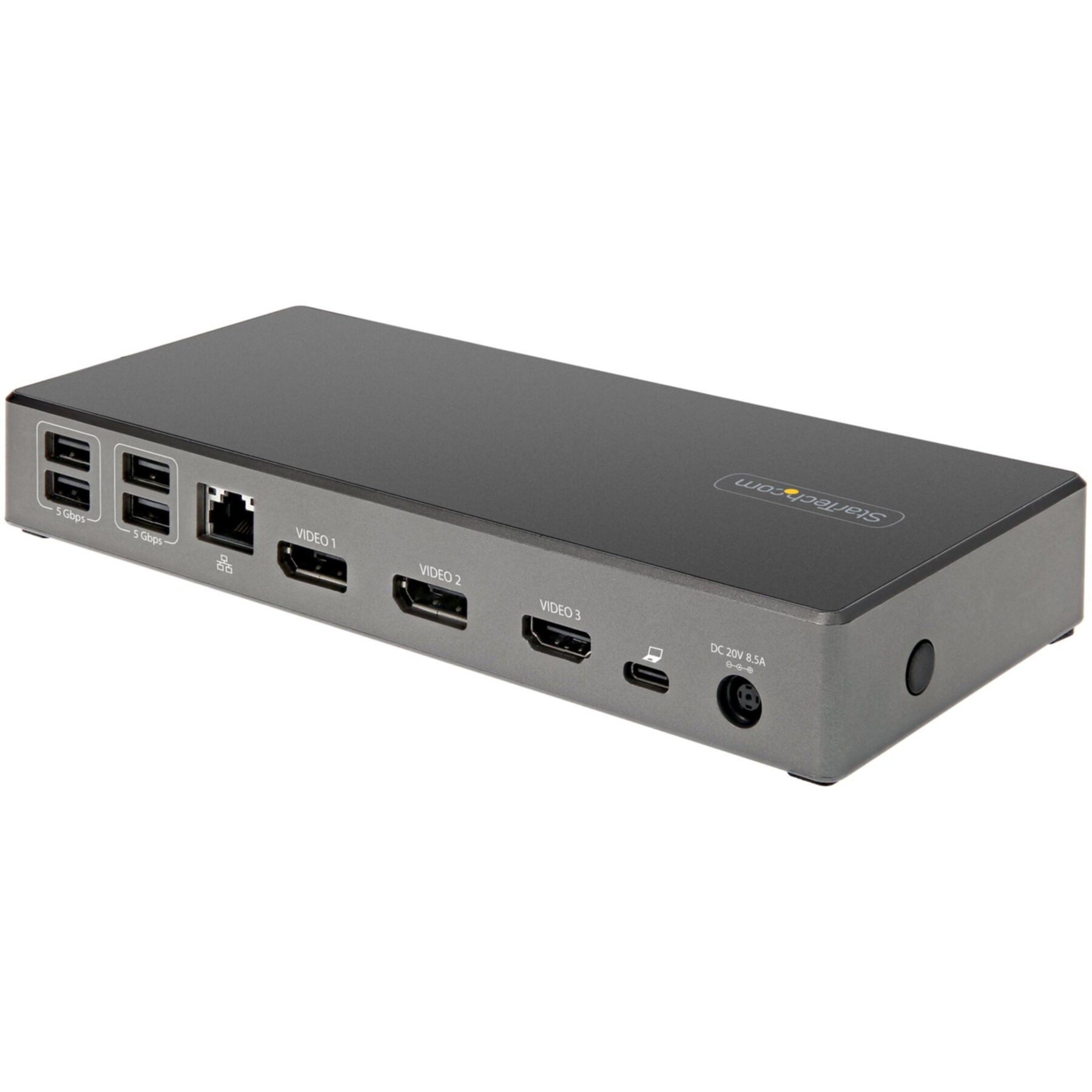 Startech.com Laptop-Dockingstation USB-C Dock - Triple 4K Monitor USB Typ-C Docking Station - 100W Power