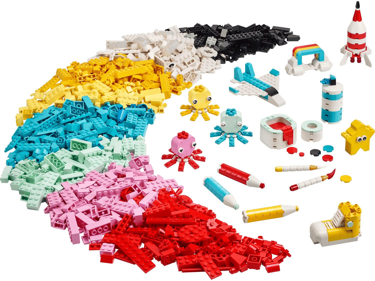 LEGO® Classic 11032 Kreativ-Bauset mit bunten Steinen Spielbausteine, (Set, 1500 St., Set)
