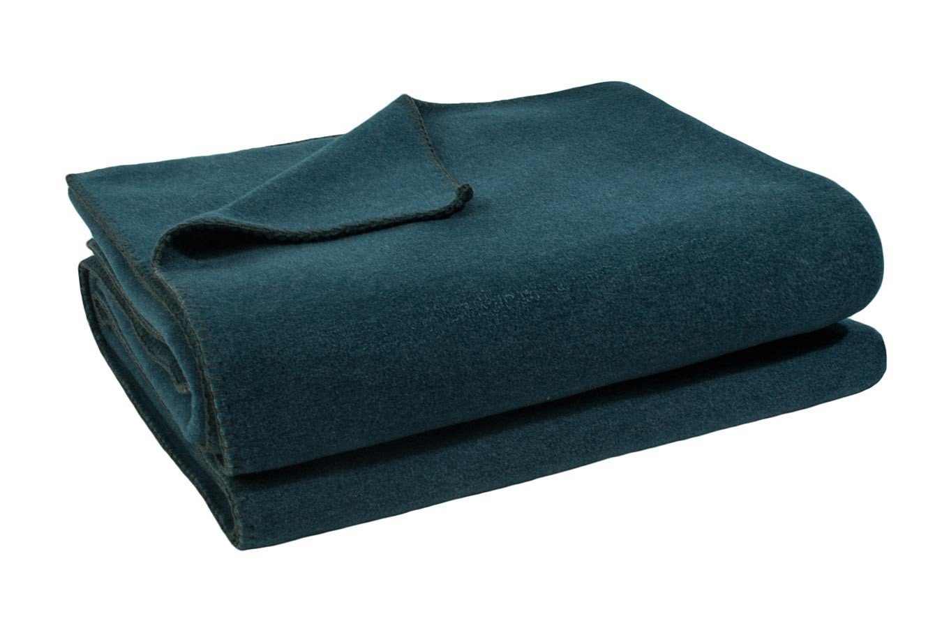 Wohndecke Soft-Fleece Decke 160 x 200 cm ozean blau, zoeppritz