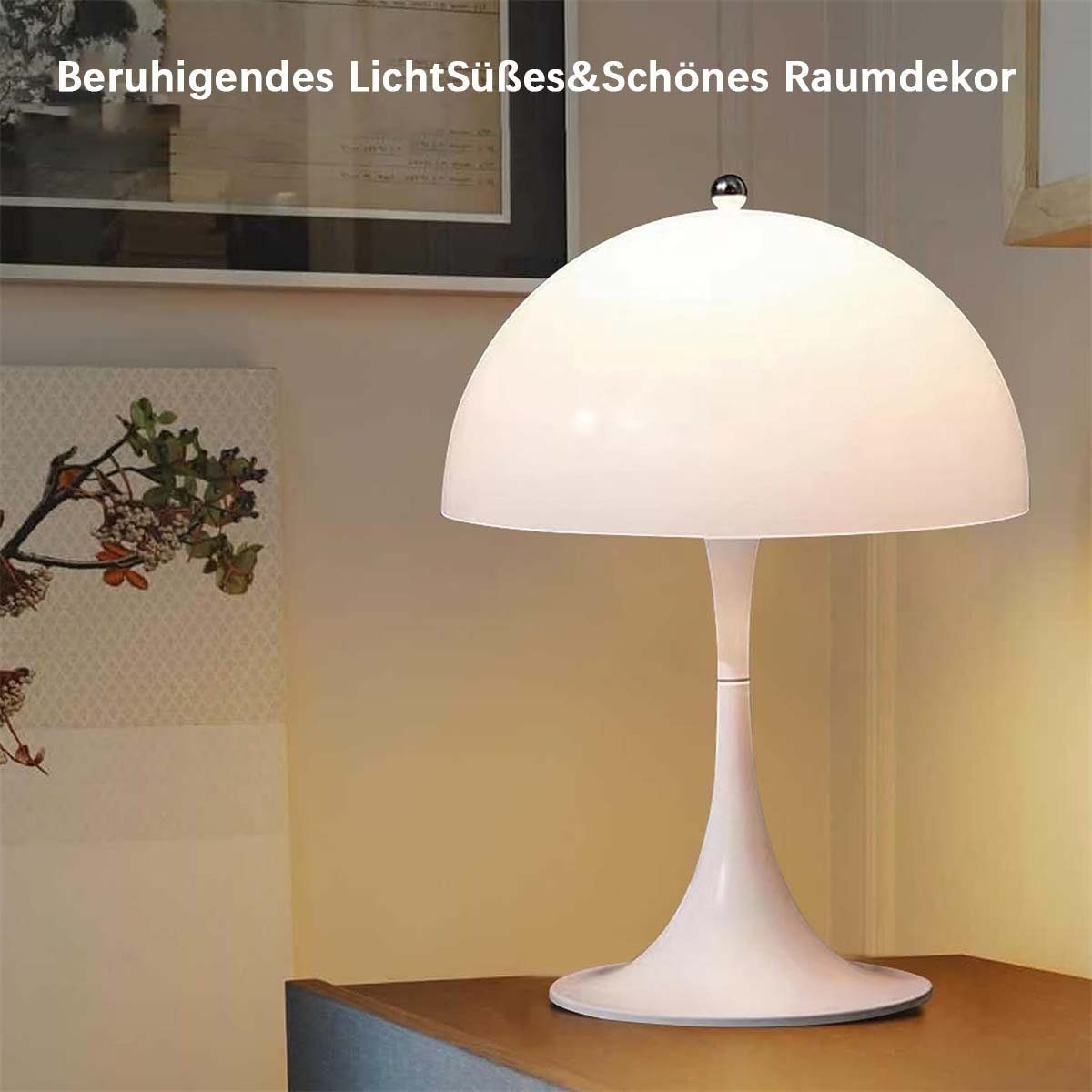 Pilzlampe autolock Midcentury Schreibtischlampe Age LED Tischlampen Schreibtischlampe Space LED