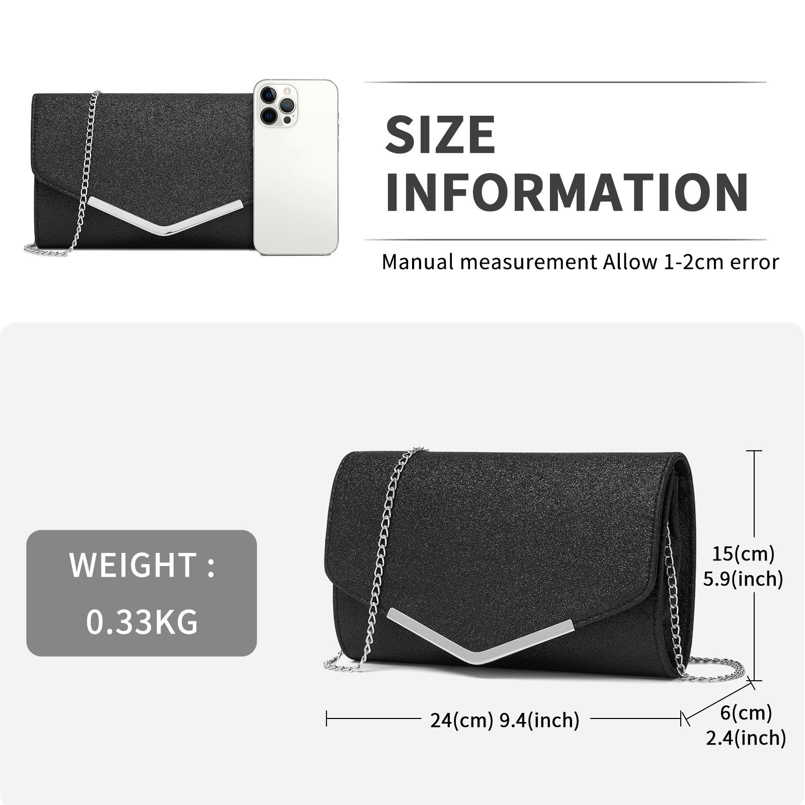Miss Lulu Clutch Damen, Abendtasche mit günstig online kaufen
