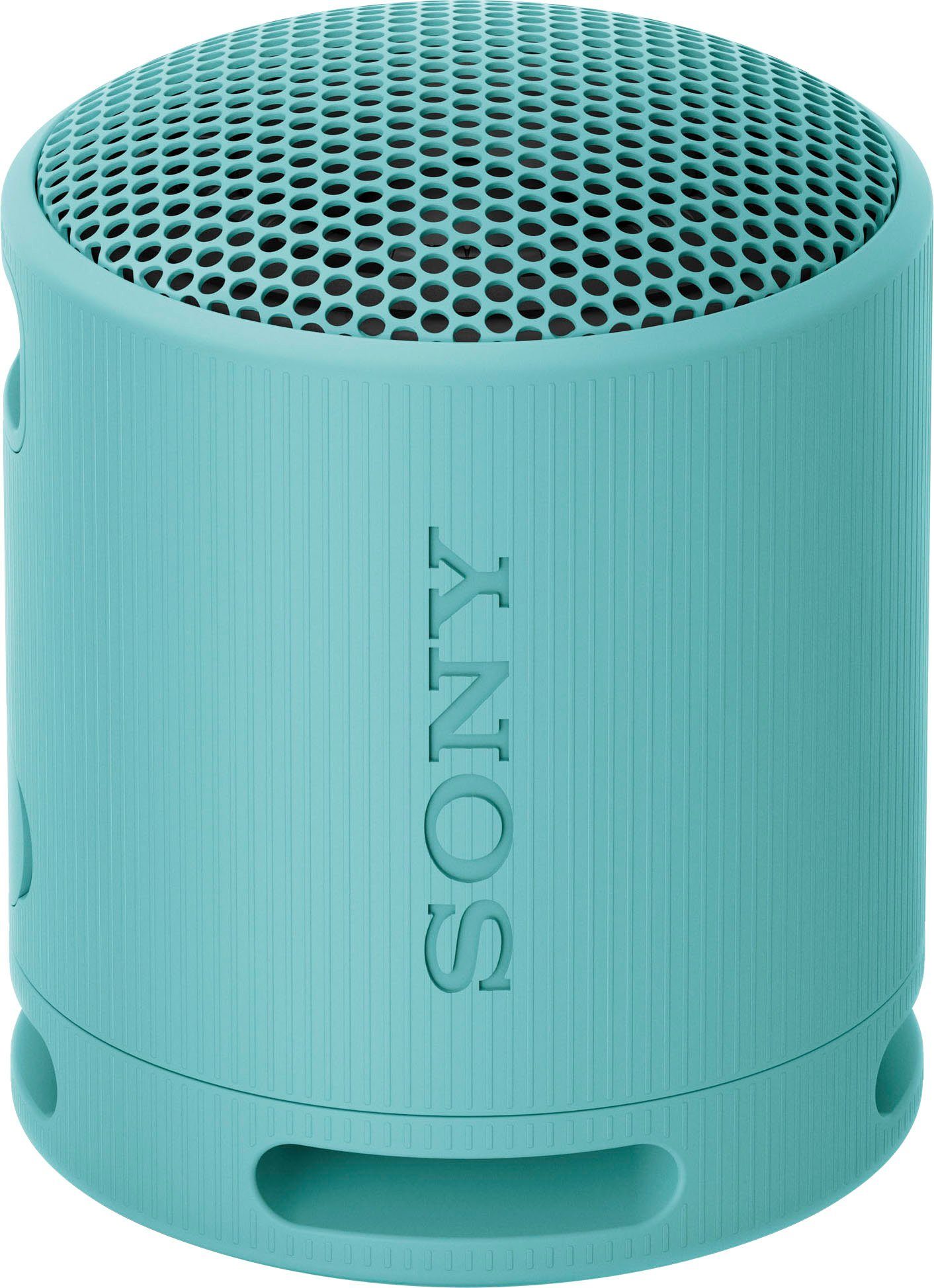 Sony SRS-XB100 Stereo Bluetooth-Lautsprecher und staubdicht, (Bluetooth, umweltfreundlich) Kabellos, wasser- blau 16-Std.-Akku
