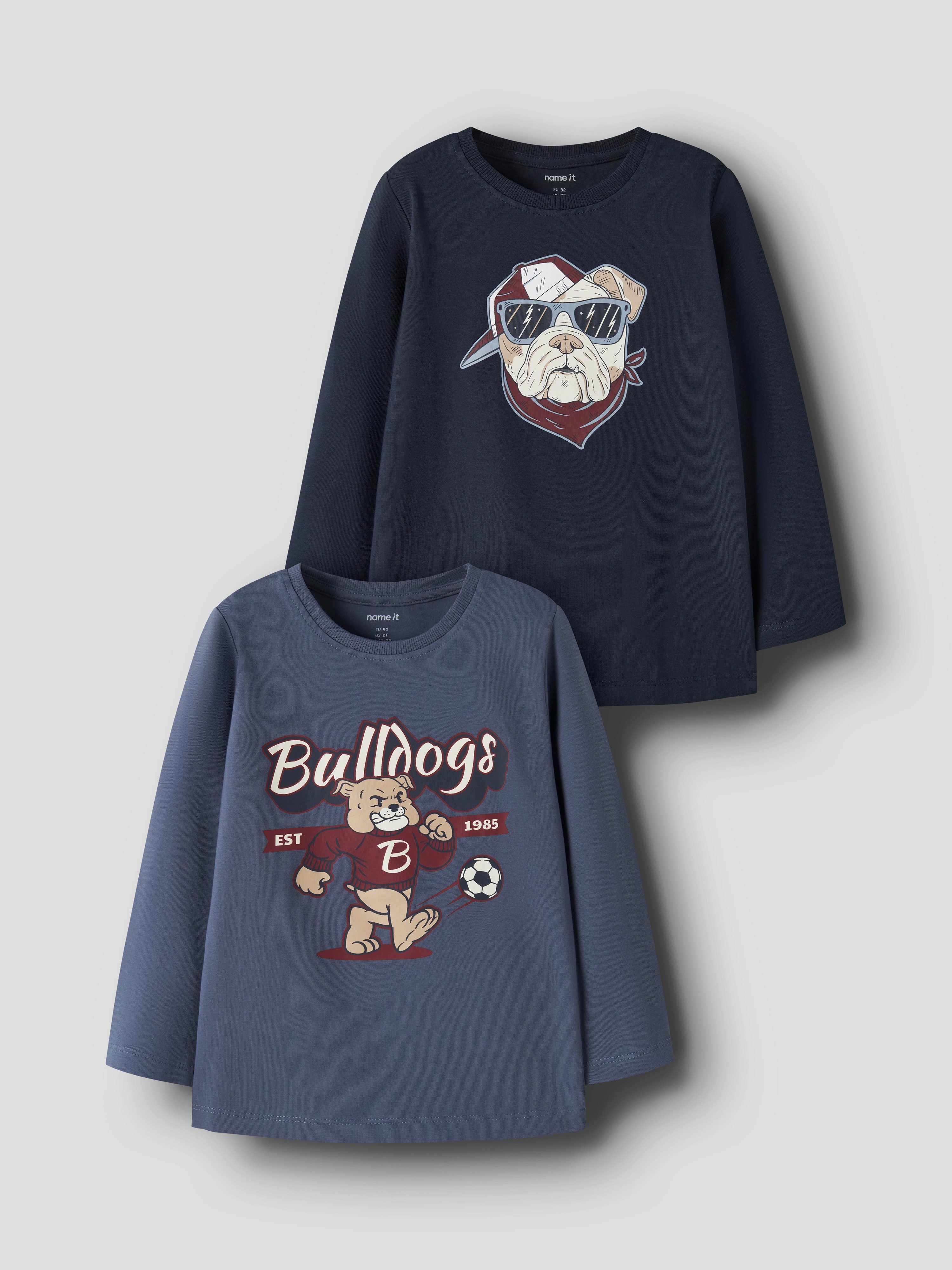 Name It T-Shirt NMMVUX 2P LS TOP (Packung, 2-tlg) Baumwollmischung – Bild 5 von 5