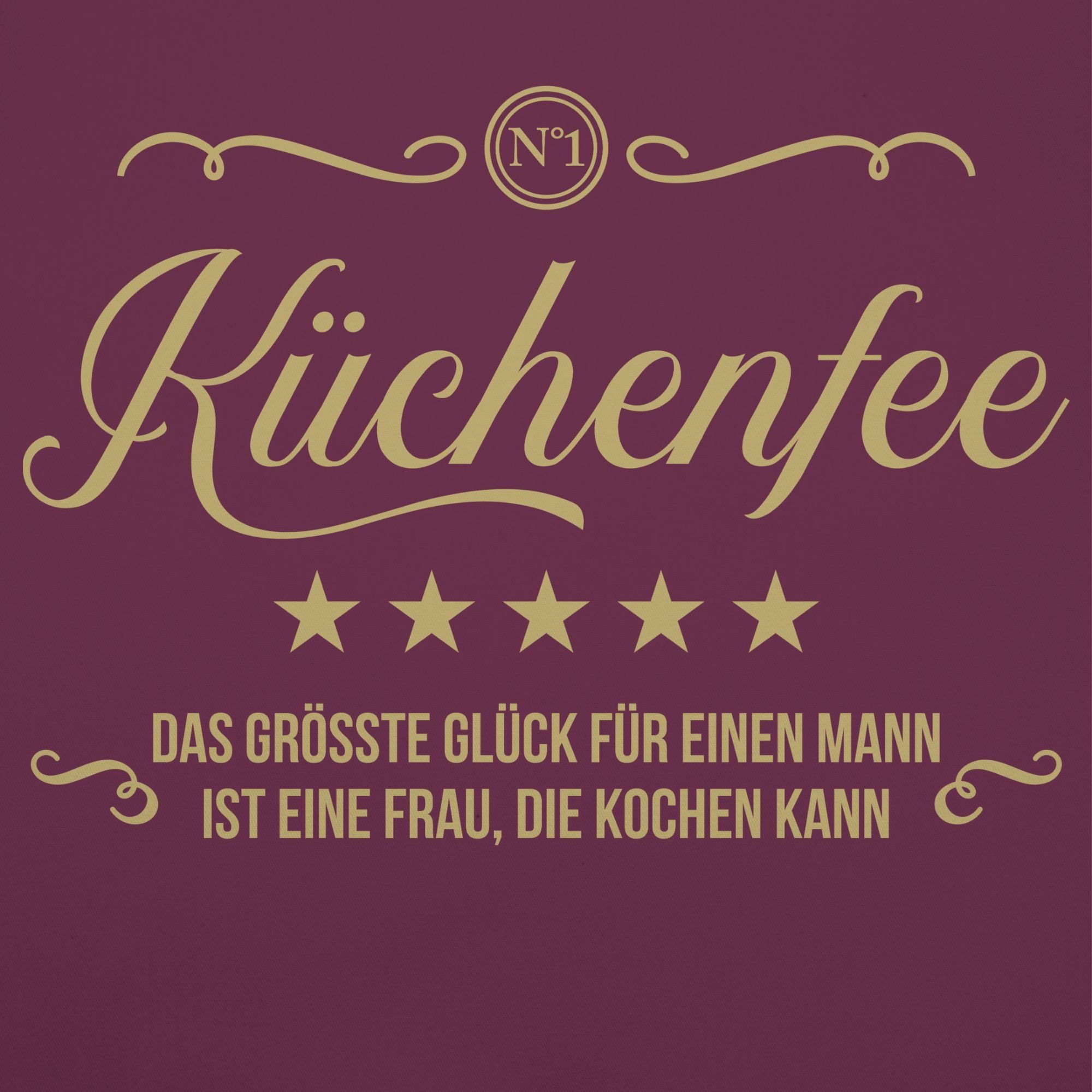 Shirtracer Kochschürze Küchenfee Das größte Glück für einen Mann, (1-tlg), günstig online kaufen