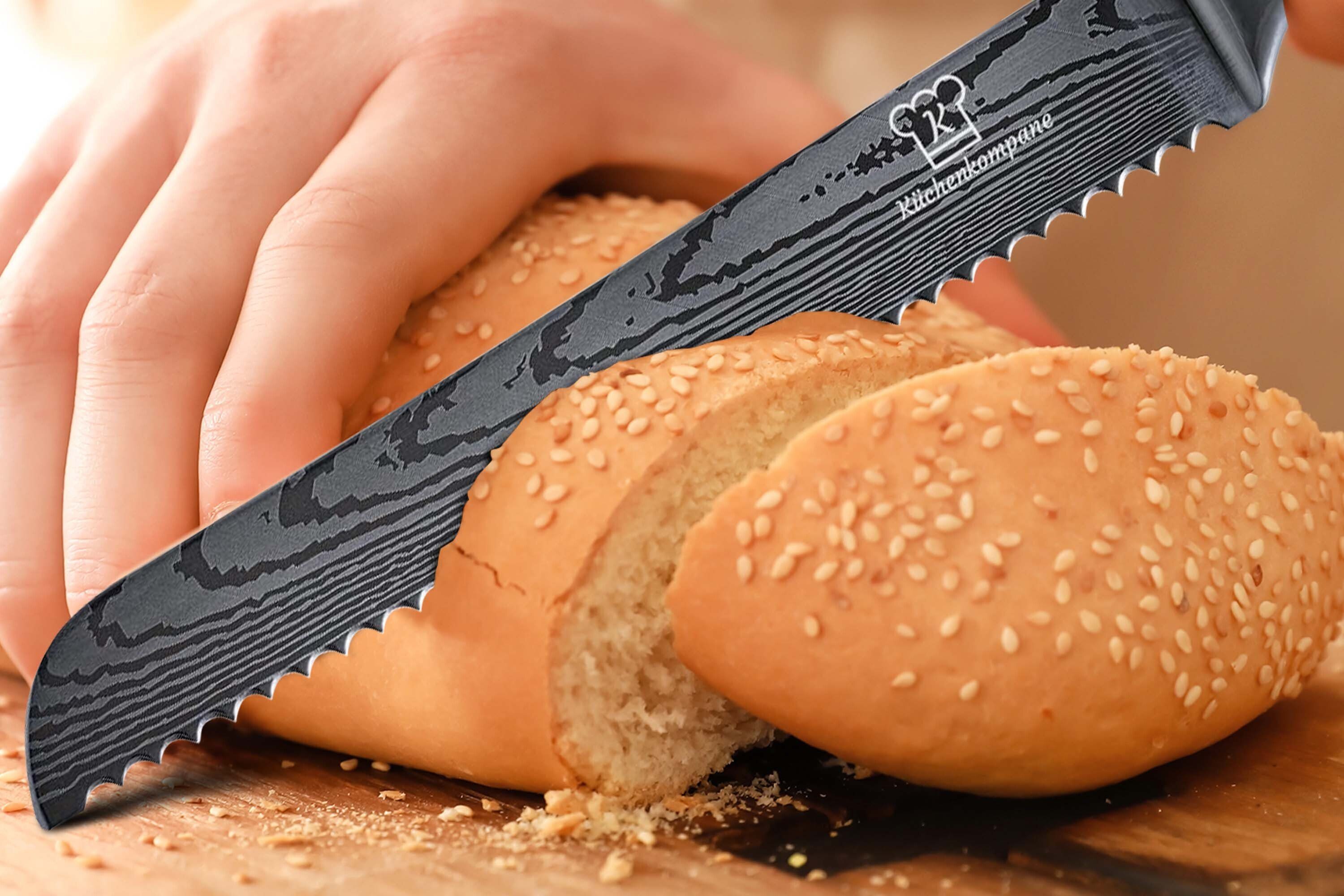 Küchenkompane Brotmesser Asiatisches Brotmesser - Messer aus gehärteter Edelstahl.