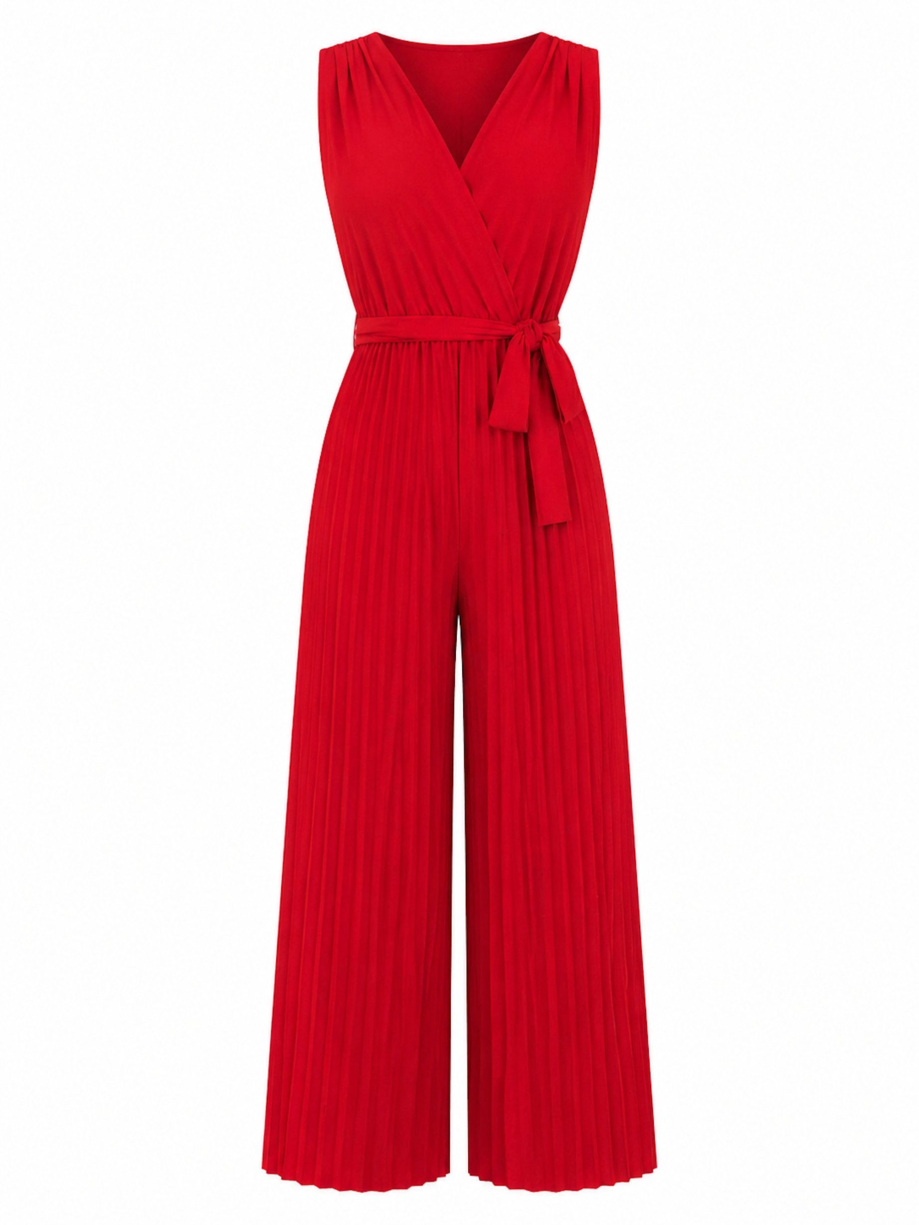 Worldclassca Jumpsuit Worldclassca Jumpsuit Pleated Overalls mit Gürtel Ärmellos Sommer Neu Neue Kollektion - Stilvolle und gemütliche Sommer Mode für Damen
