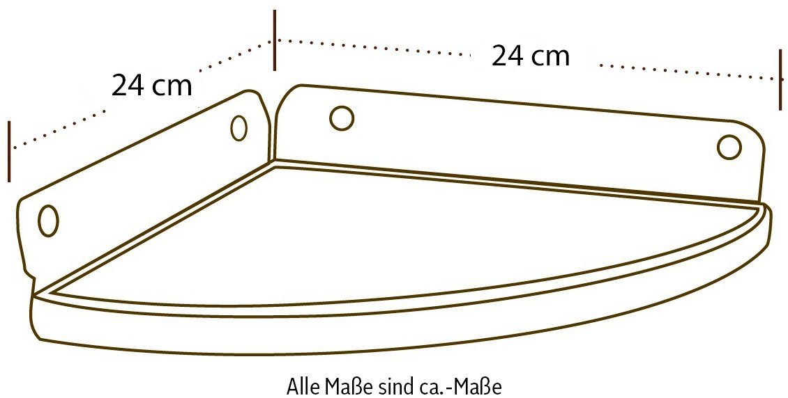 cm Eckregal 24x24x5 Lifetime BxTxH: LG00110, 2 Stück,