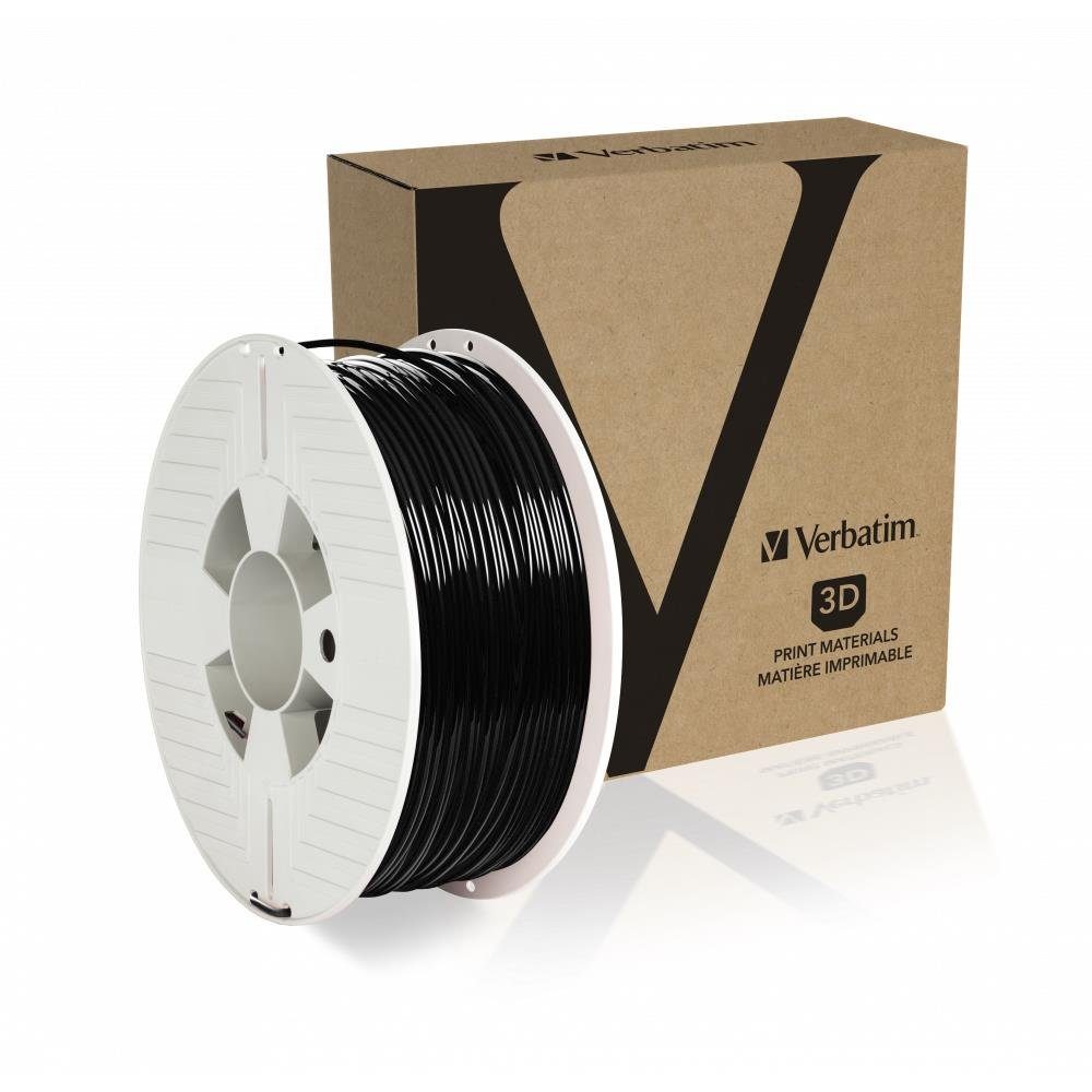 Verbatim Filament PLA-Filament 2,85 mm, 3D-Druckmaterial, 1 kg, Schwarz, Black, Druckmaterial, Filament