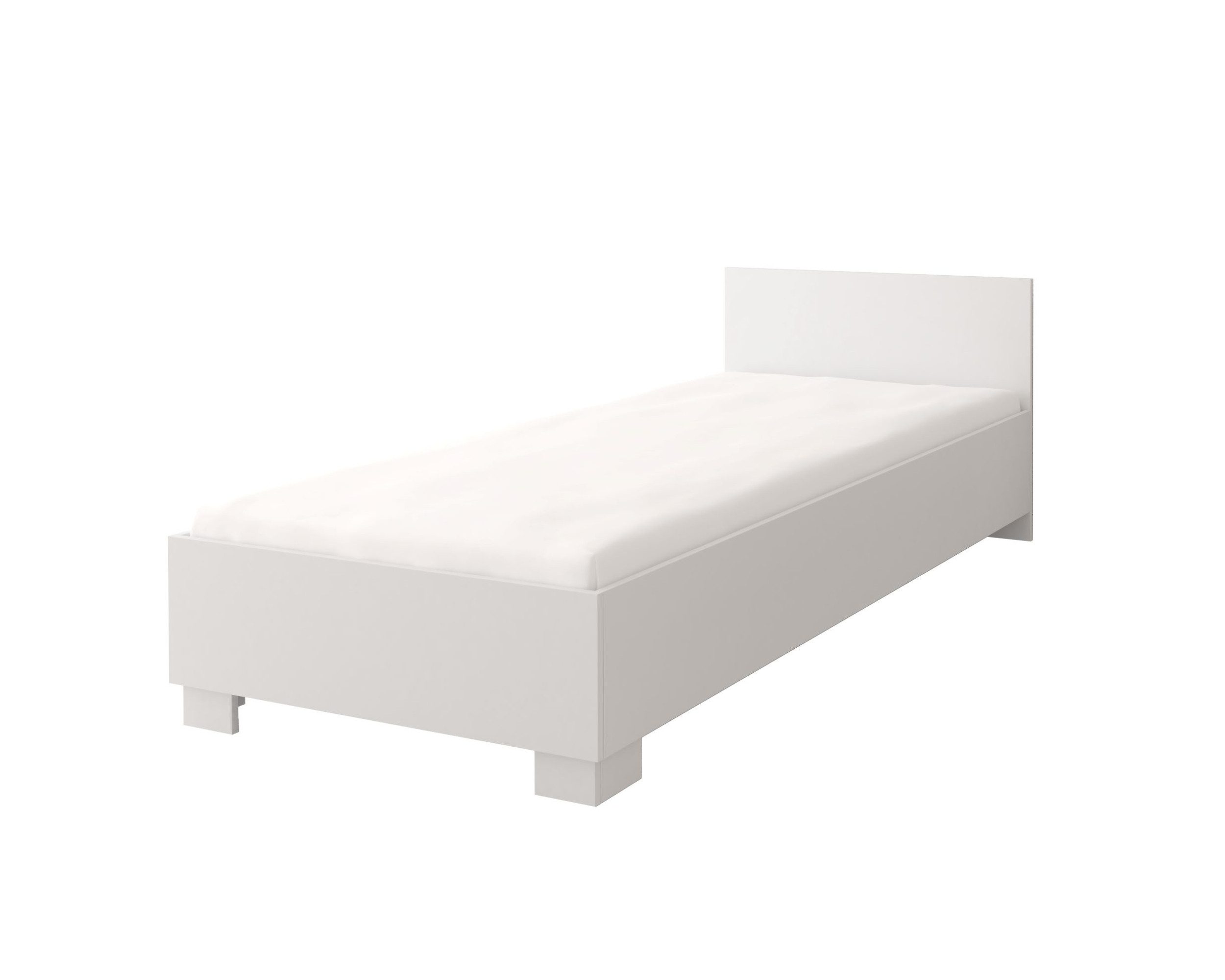 Deine Möbel 24 Kinderbett Bett OLMO 36 Jugendzimmer Jugendmöbel in Weiß Grau Eiche Sonoma (Set, 2-tlg., Set), wahlweise in Weiß Grau Eiche Sonoma Matratze optional