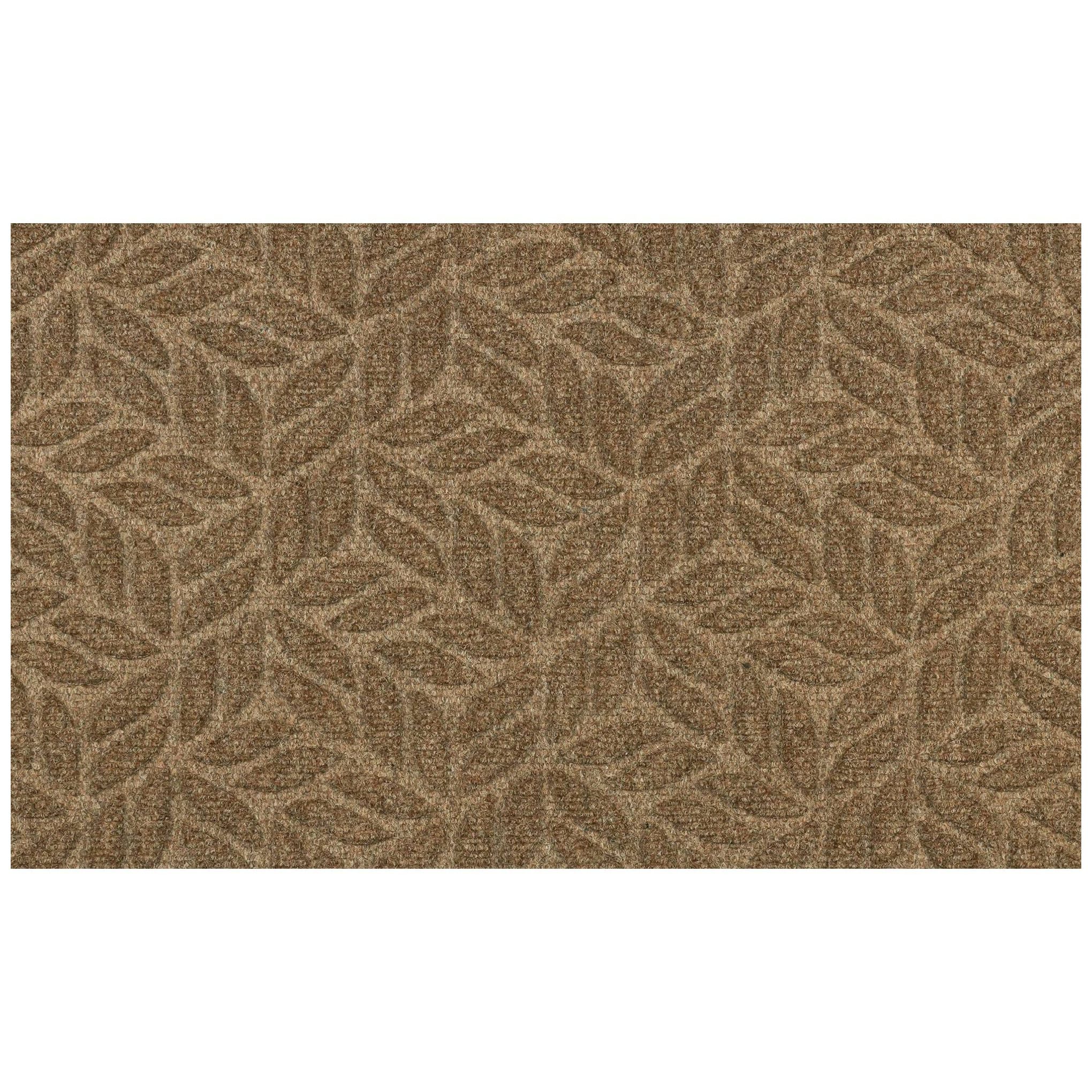 Floornovo Fußmatte Schmutzfangmatte, Blätterspiel, 75 x 45 cm, rechteckig, rutschfest
