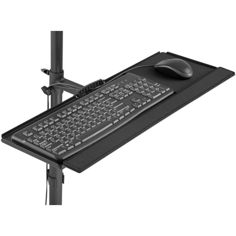 Digitus Monitor-Halterung Mobile Workstation (Monitor, PC Halter DA-90374, (Ausziehbar, Kombihalterung)