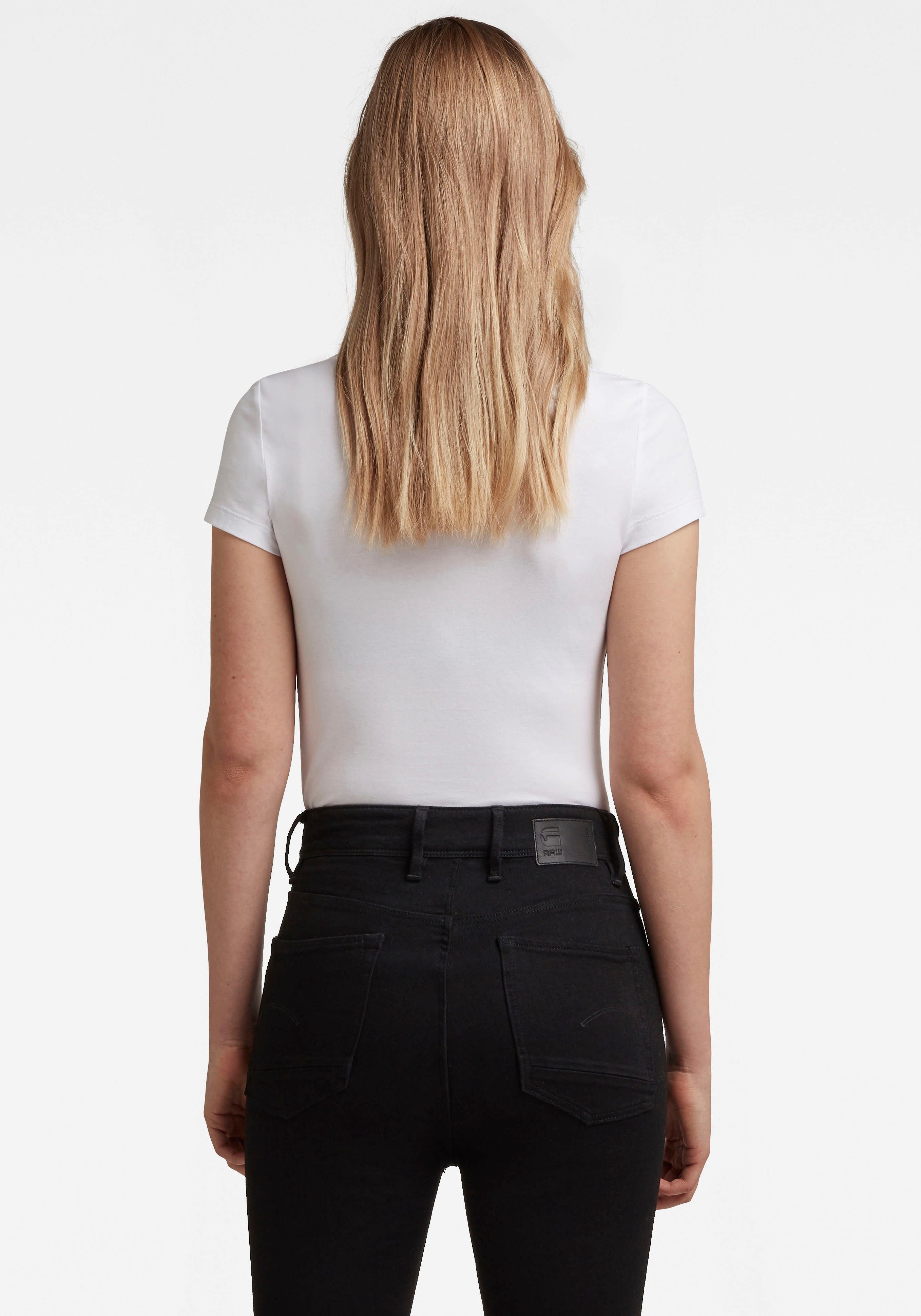 G-STAR V-Shirt Base v t wmn cap sl mit kleinem Logodruck vorne günstig online kaufen