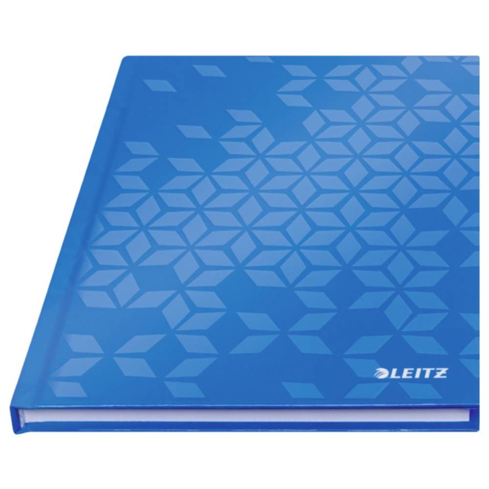 LEITZ Notizbuch 46281036 Notizbuch kariert Blau 80 Blatt DIN A5