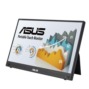 Asus ZenScreen Touch MB16AHT Portabler Monitor (39,60 cm/15,6 ", 1920 x 1080 px, Full HD, 5 ms Reaktionszeit, 60 Hz, IPS, 10-Punkt-Touch, Mini-HDMI, Stativgewinde, Flicker Free, Low Blue Light)