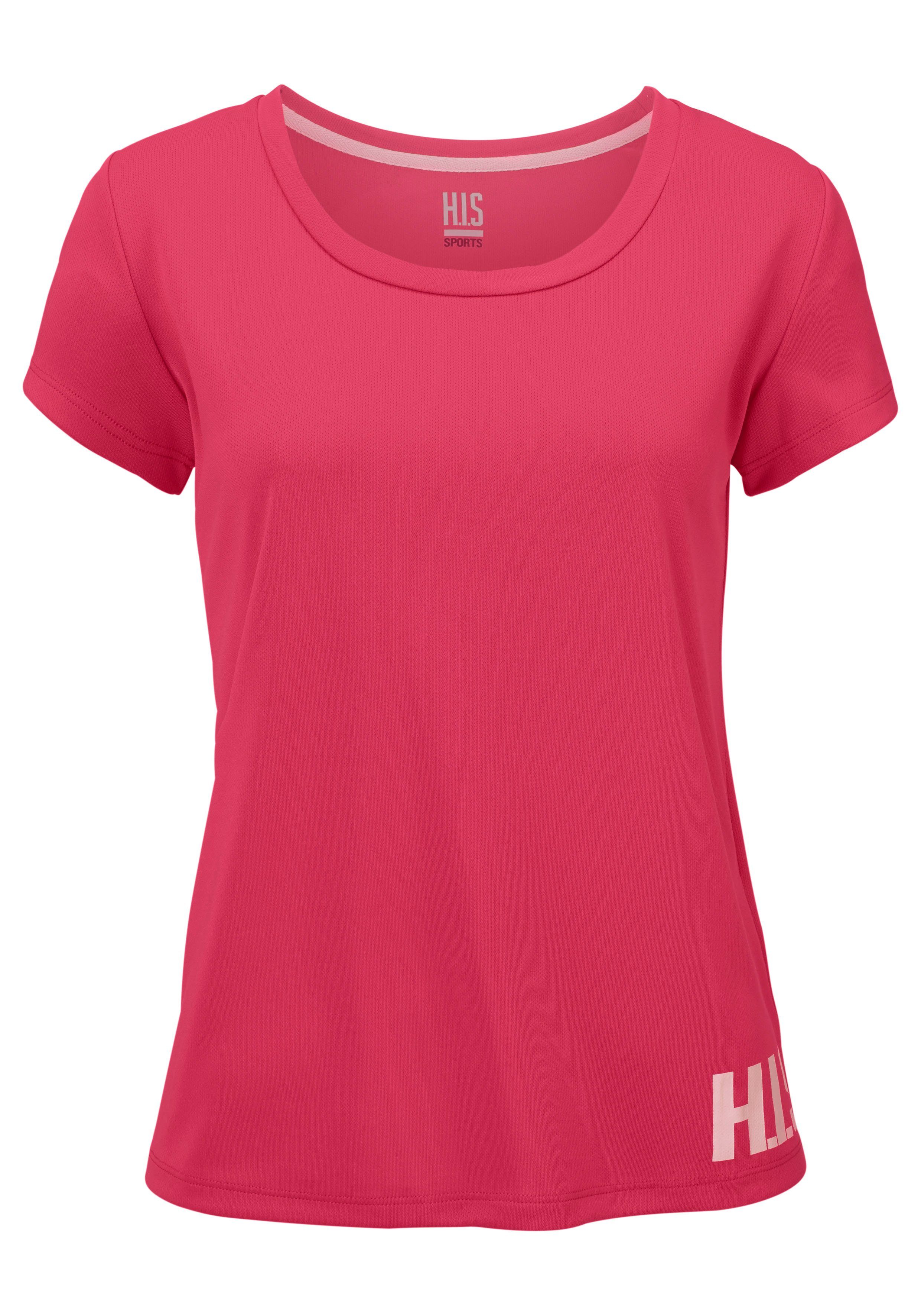 H.I.S Funktionsshirt (Spar-Set, 2er-Pack) figurbetonter Schnitt, sportlicher Look, mit trendigem Logodruck