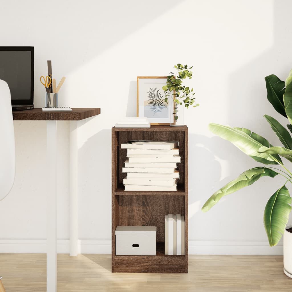 vidaXL Bücherregal Bücherregal Braun Eichen-Optik 40x24x76 günstig online kaufen
